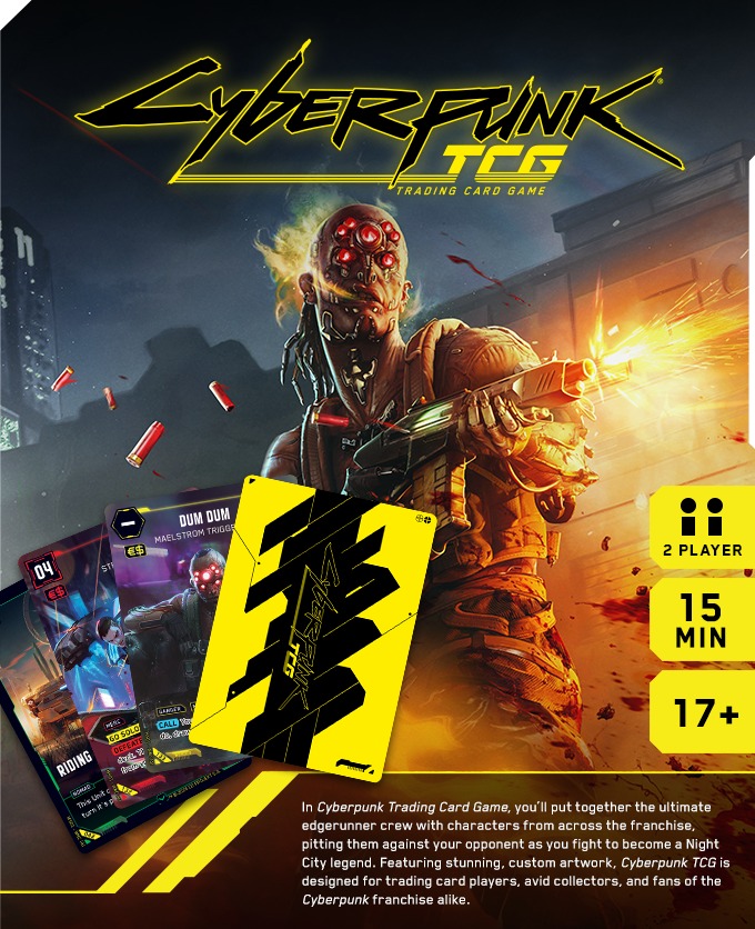 Cyberpunk Trading Card Game pre-release event at Motor City Gaming