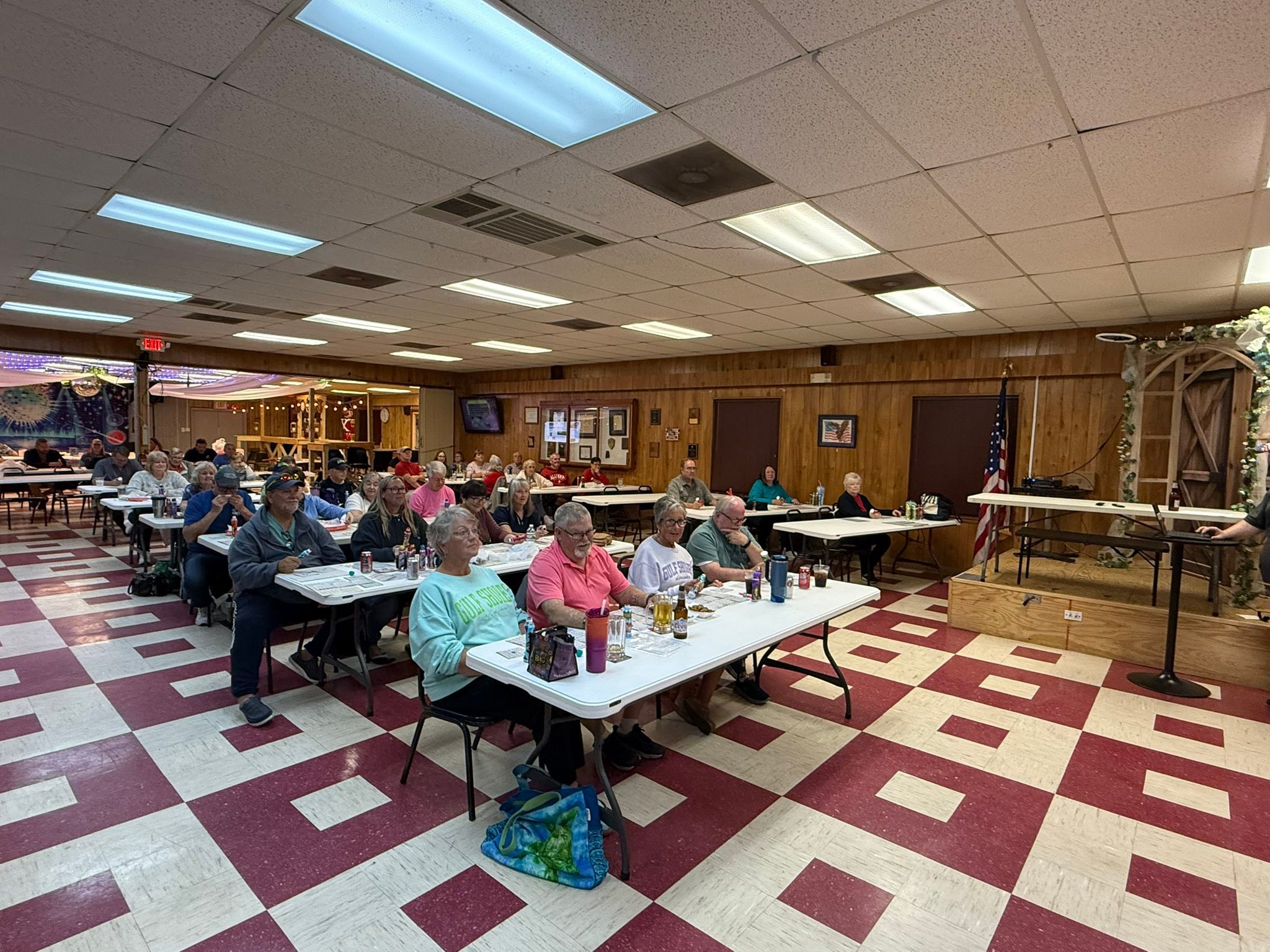 Friday night bingo at Elberta, AL VFW