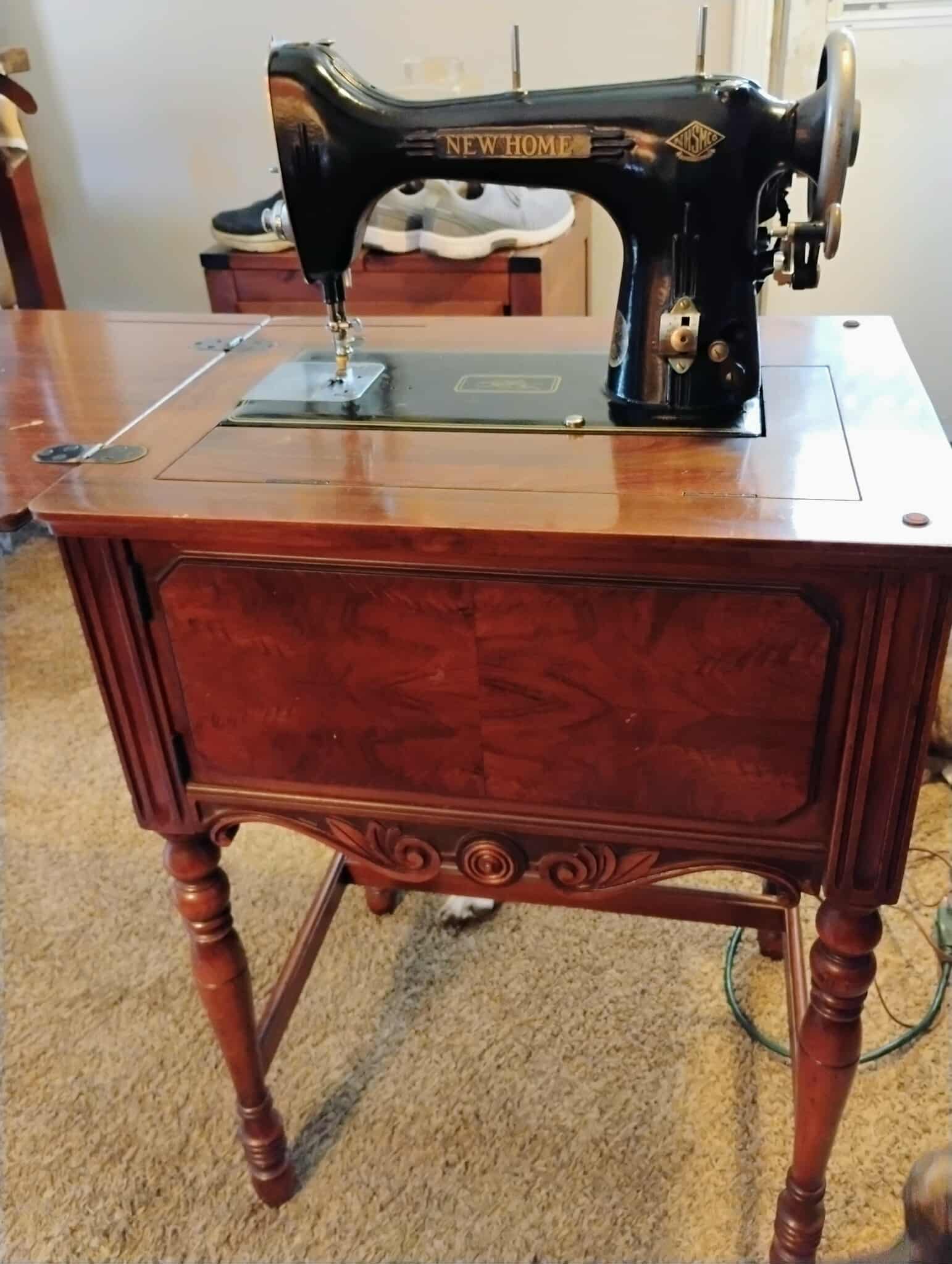 What decade was New Home electric sewing machine manufactured?
