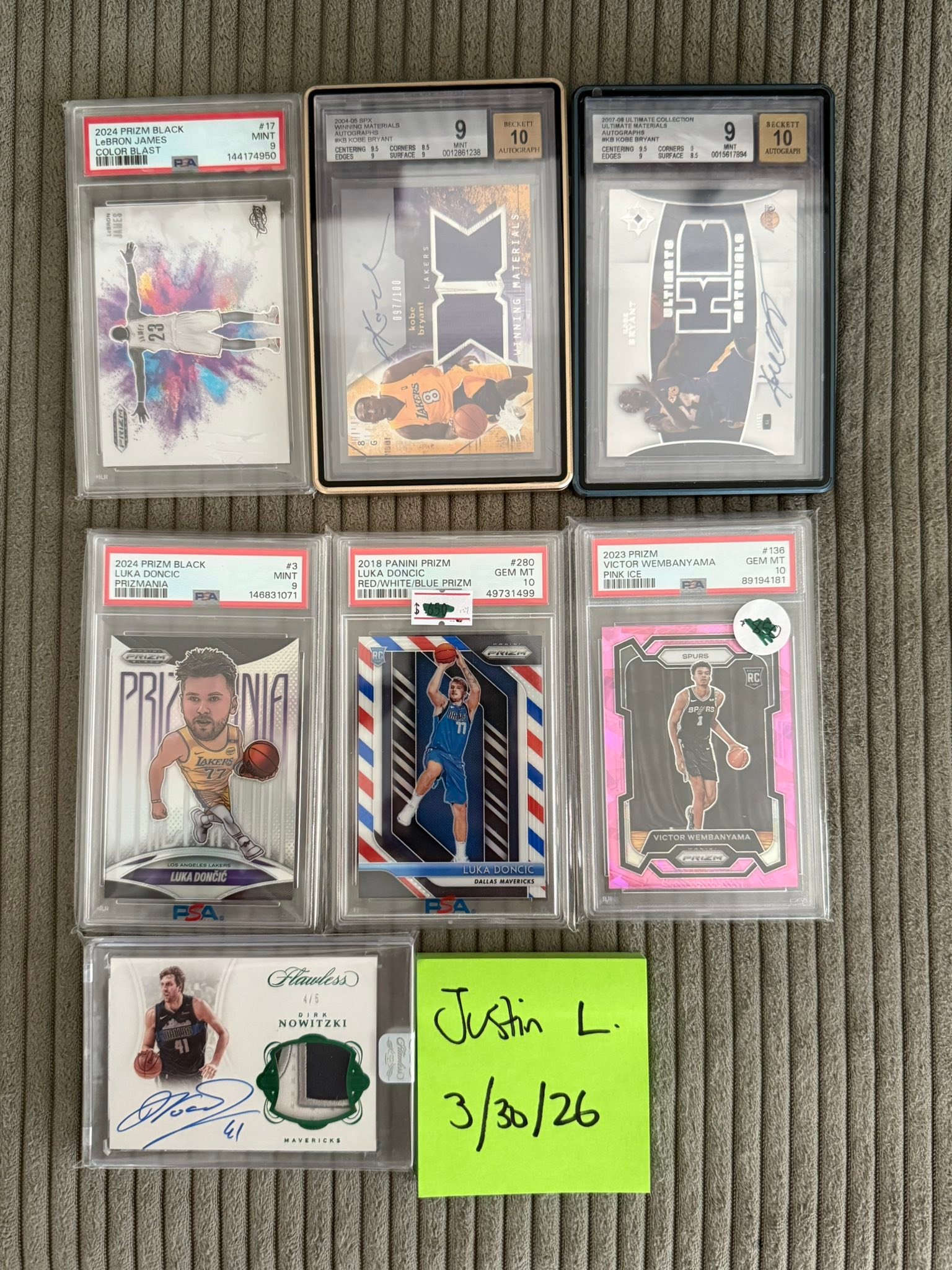 High-end sports cards and memorabilia for sale