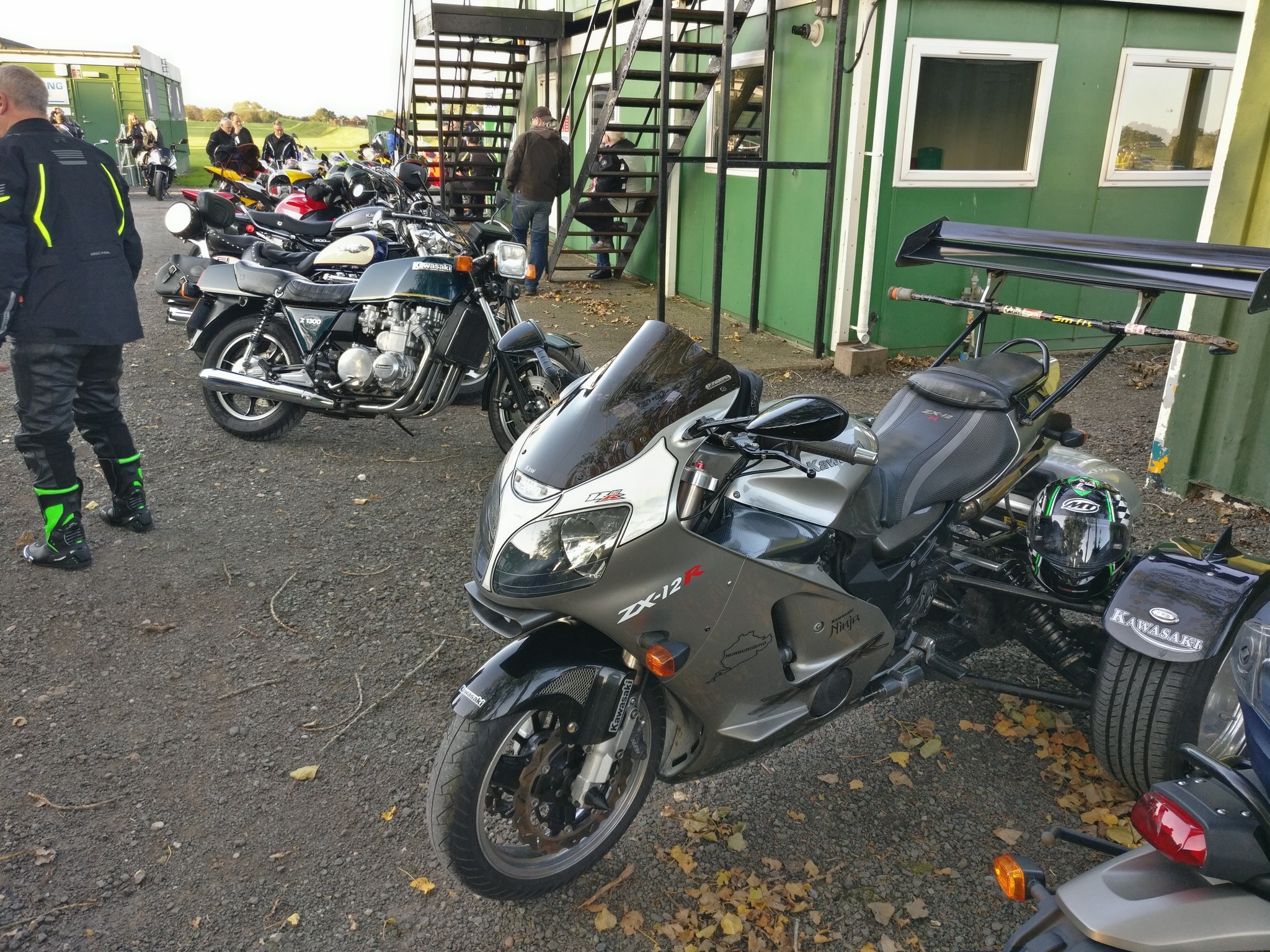This is my ZX12R that I converted into a trike as I'm disabled.