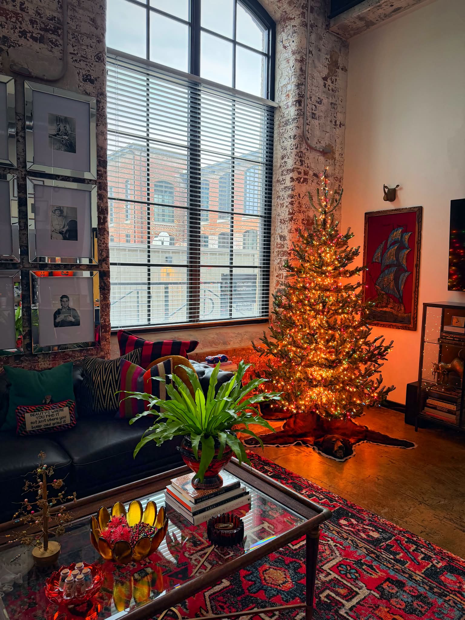 Decorating 2026 IKEA Christmas tree with colored lights