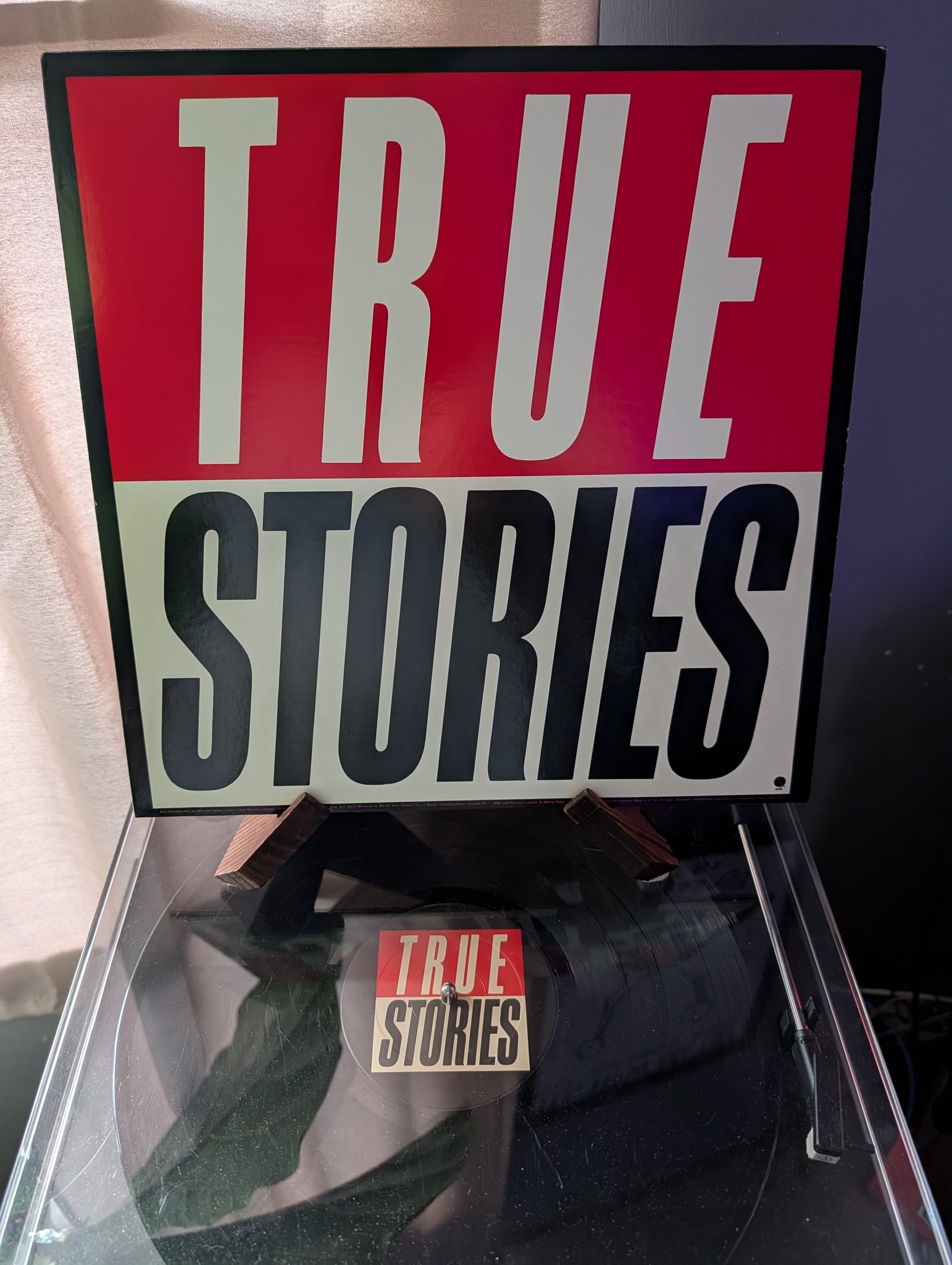 Talking Heads True Stories vinyl album in great condition