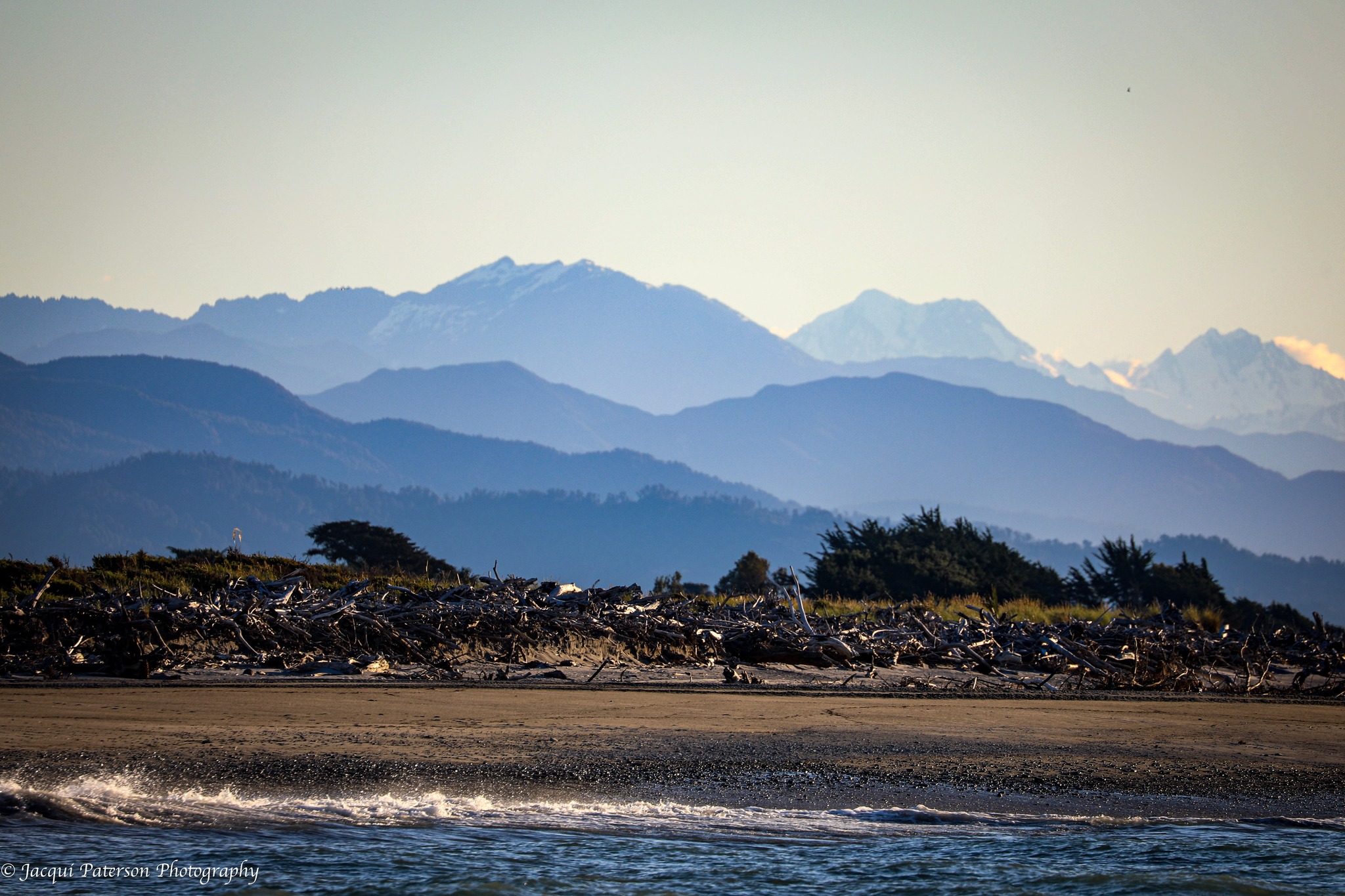 New Zealand is Awesome | The Southern Alps from Hokitika tonight ...