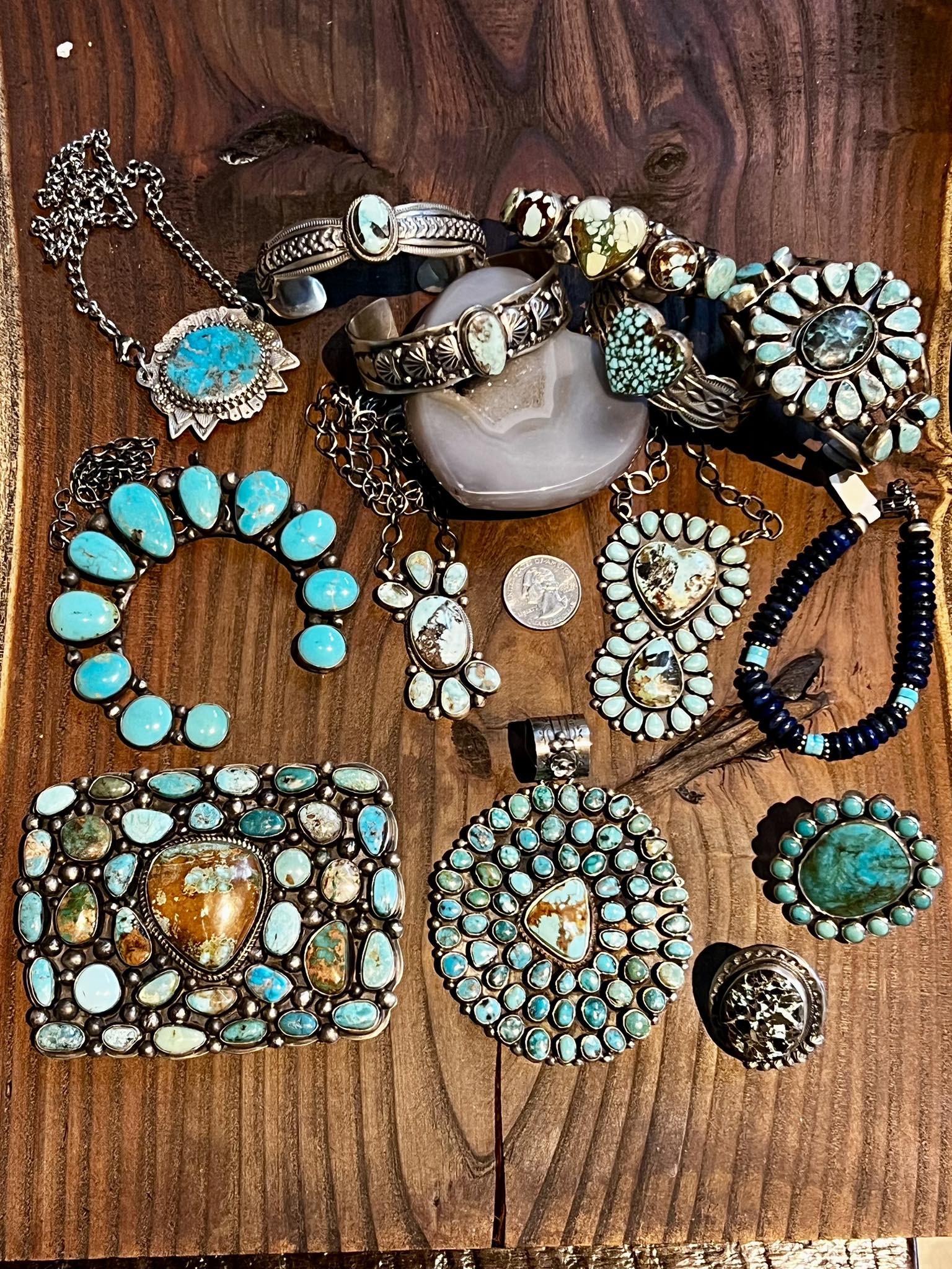 Blue necklaces only 8 plus tax at sparkling treasure boutique
