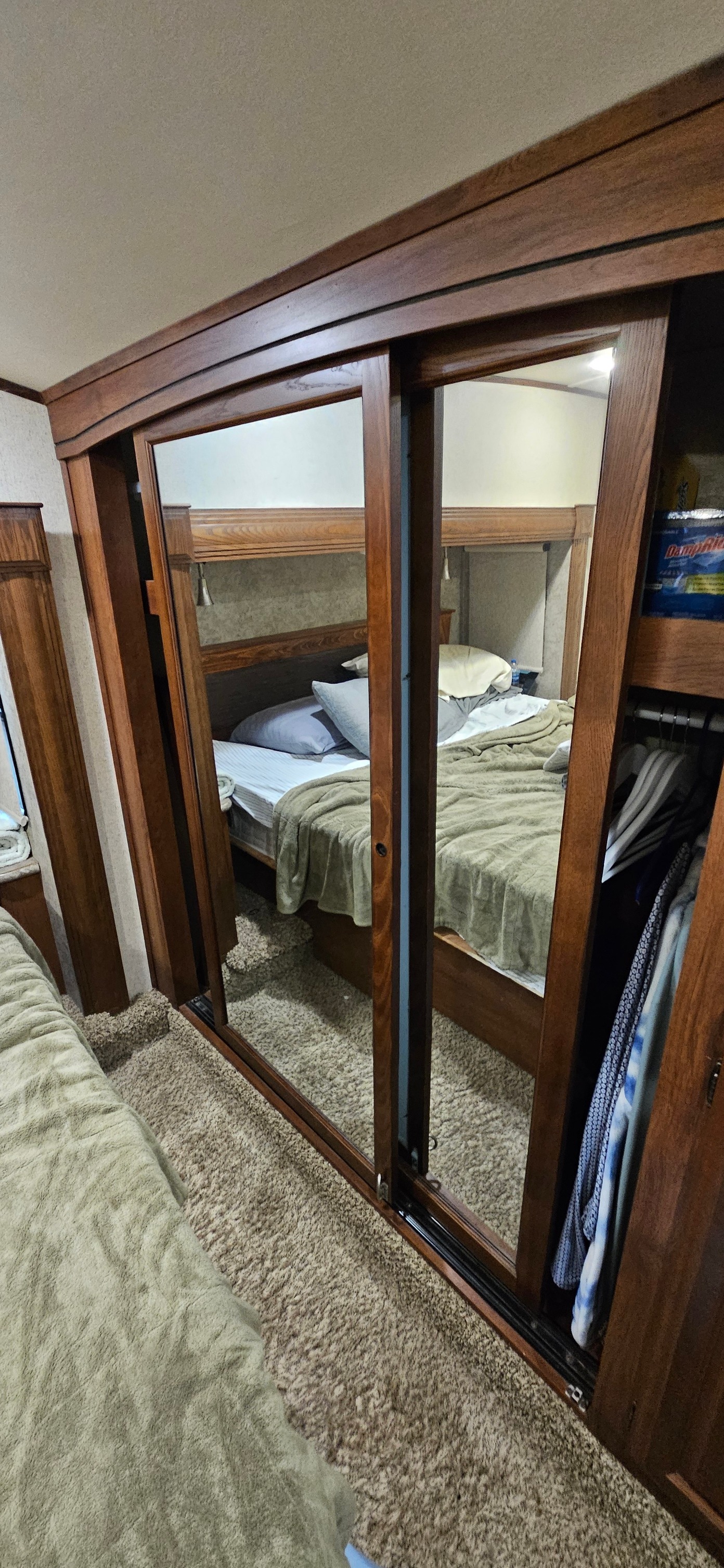 RV Hacking Camping Ideas | We have this style closet doors on our 5th