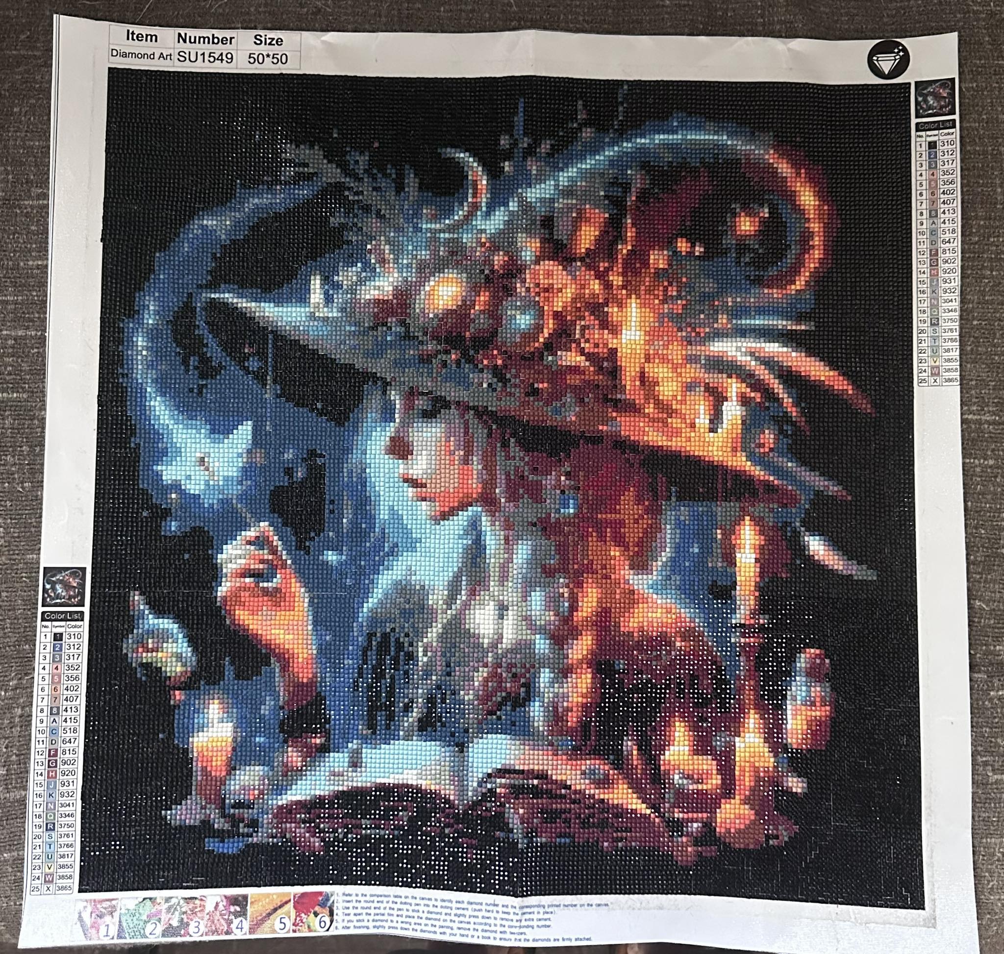 Completed finally! Whisper of the spirit woods by Diamond Art Club