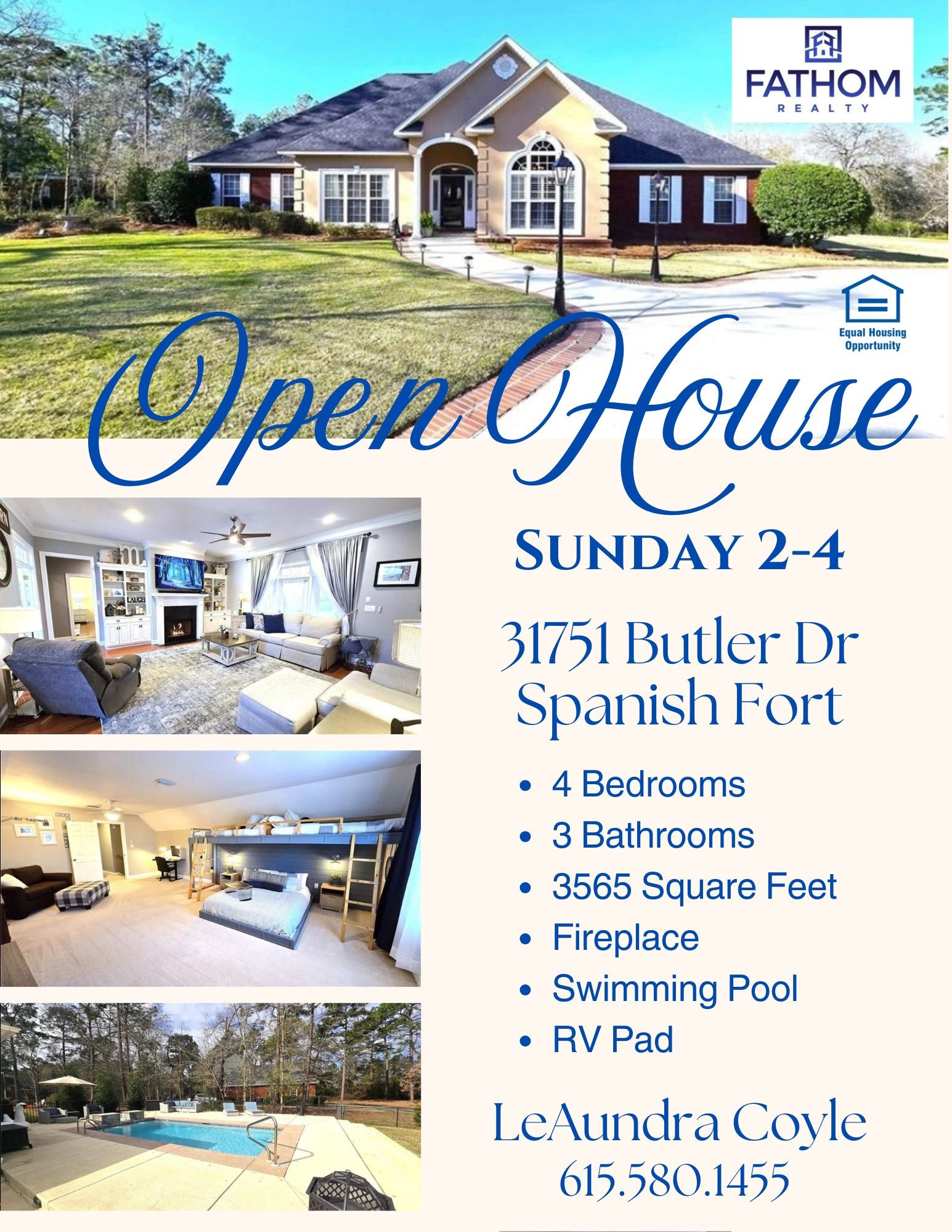Open house in Helena, Alabama this weekend