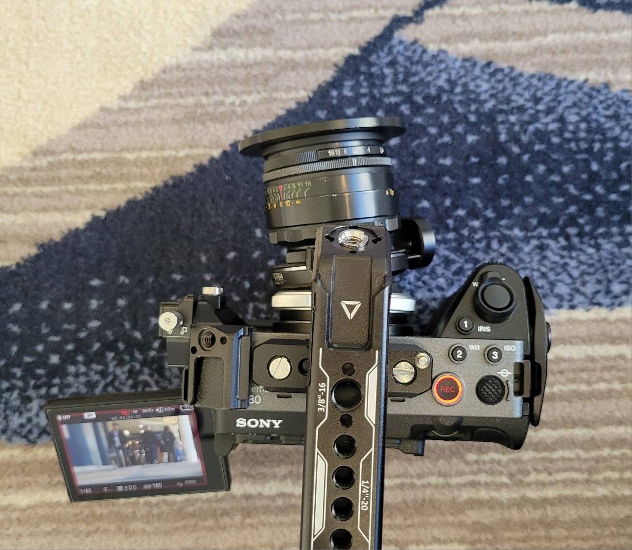 Helios 58mm lens adapted to Sony E-mount