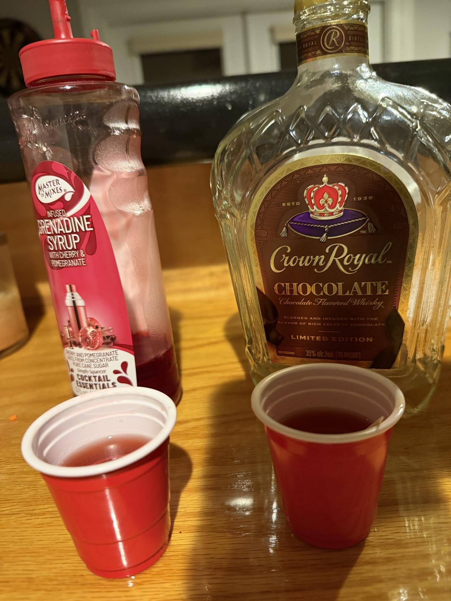Punkie - Chocolate Crown Royal and some Grenadine soooo good 