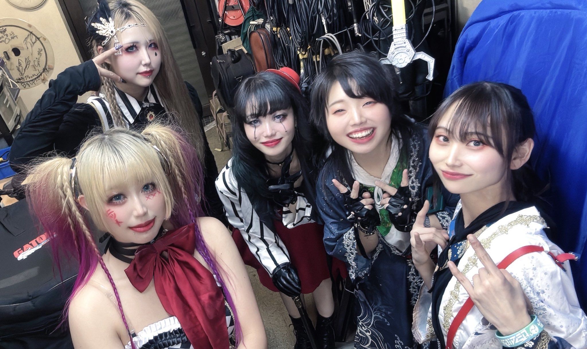 Ayuki and Rena with Madyluna at concert