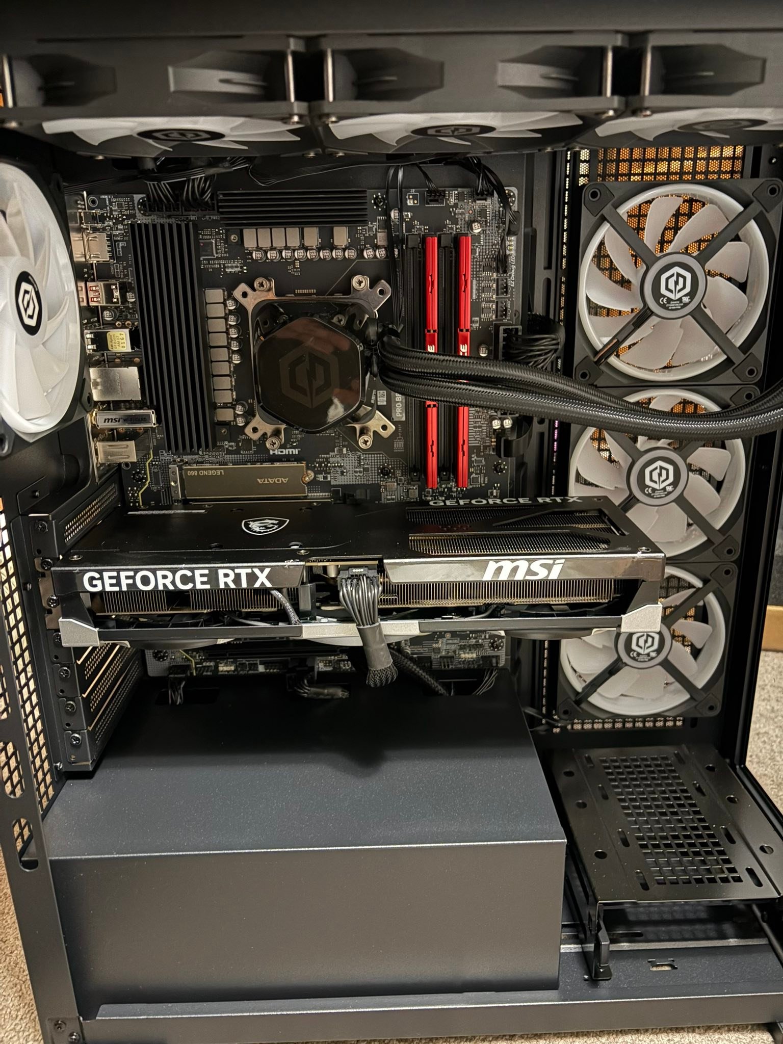 CyberpowerPC gaming desktop with Ryzen 7 9800X3D and Nvidia 
