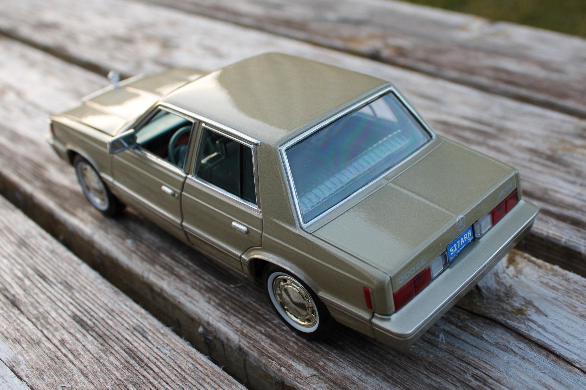 1981 Dodge Aries K in Light Seaspray Green Metallica 1/24 scale