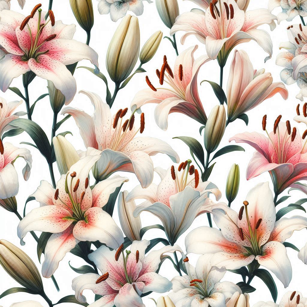 Free Printables Designs | Background - Patterns Easter Lilies (request ...