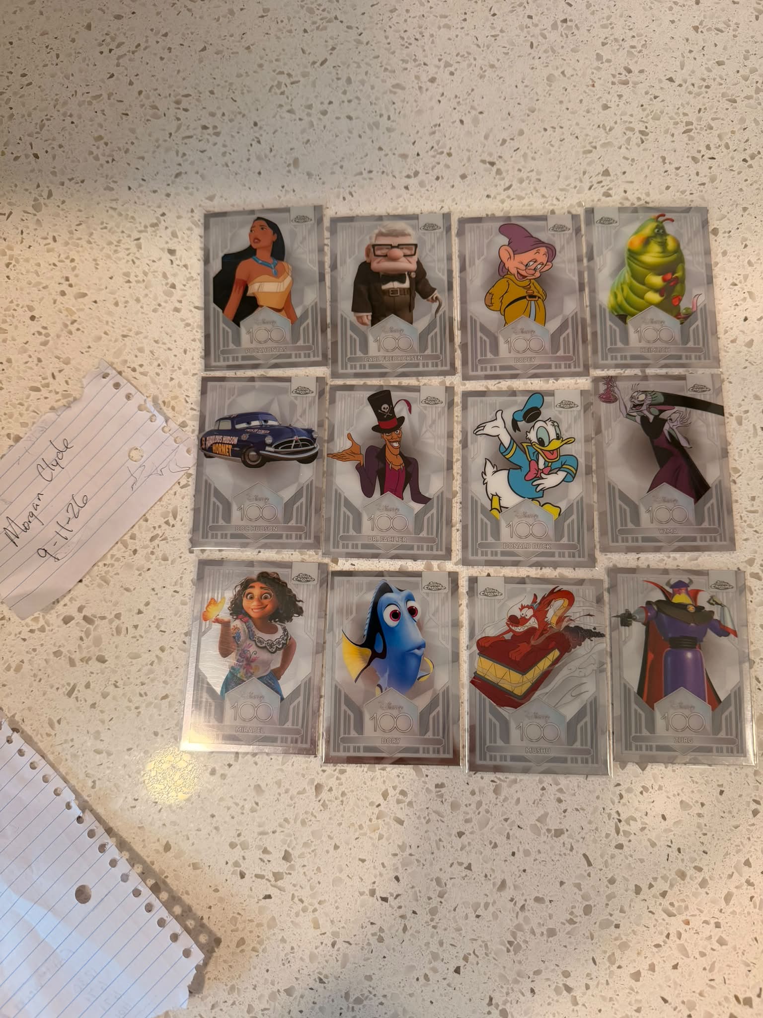 2025 Disney Topps Chrome, sapphire / Disney Neon Lot