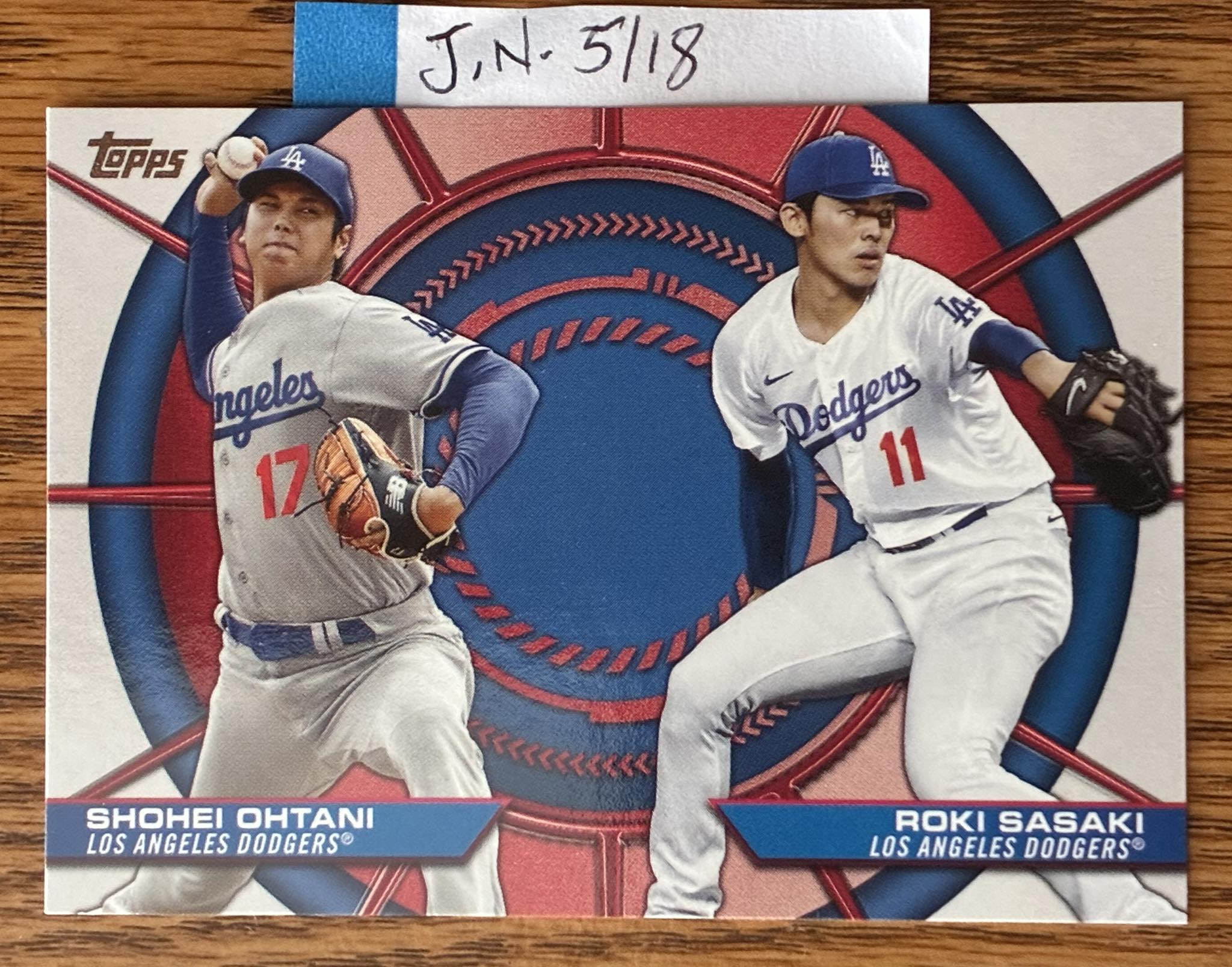 2025 Topps Shohei Ohtani/Roki Sasaki Dodgers duo auction