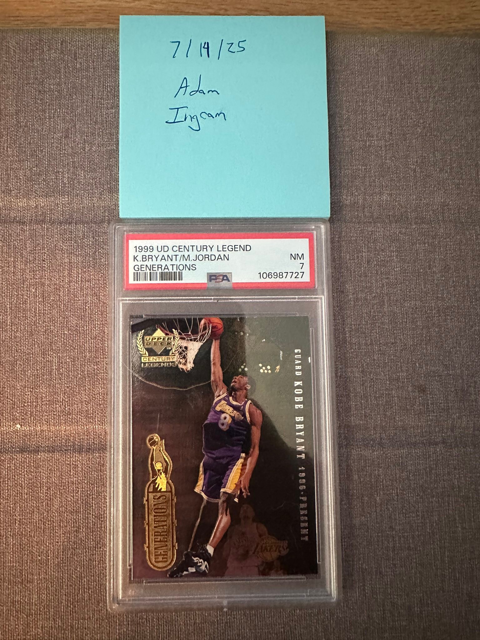 Auction for Kobe/MJ and Najee gold cards
