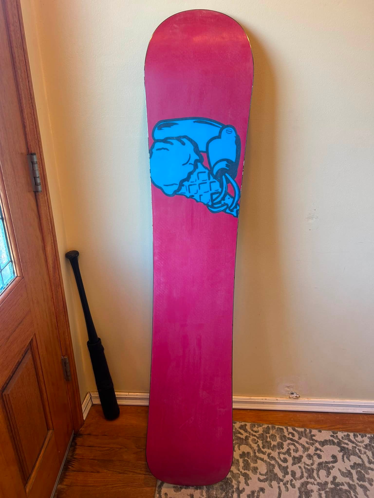 What's the value of a vintage Forum Peter Line 154 snowboard?