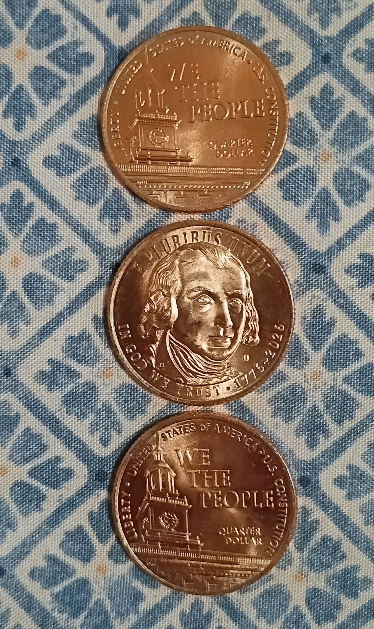 アメリカ独立30年記念　チャレンジ A New U.S. Quarter Is Dropping at Mount Vernon—1,500 Will Be Given
