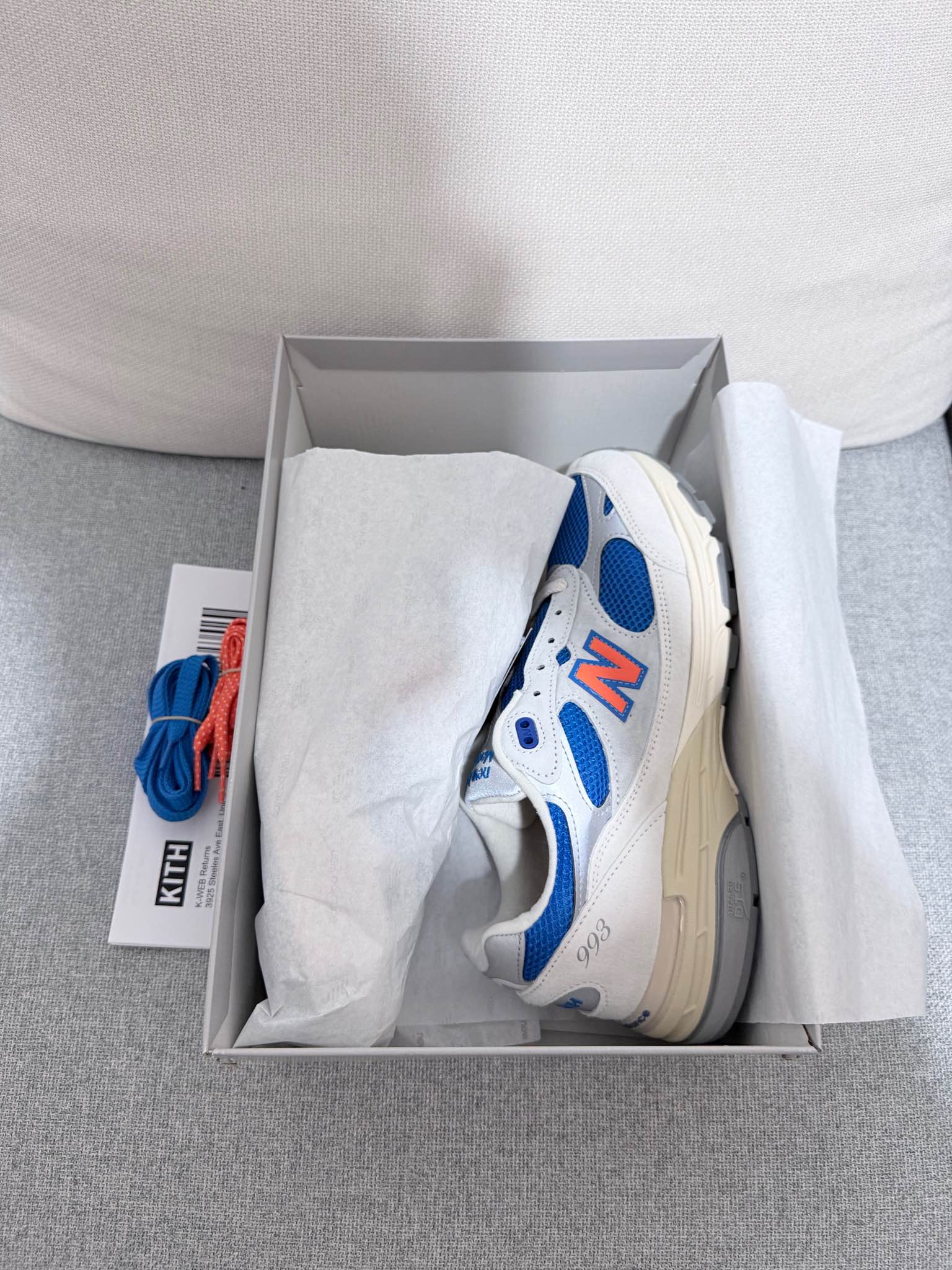 KITH x New Balance Made in USA U993MS 993 - Size US 9.5 (EUR 43 