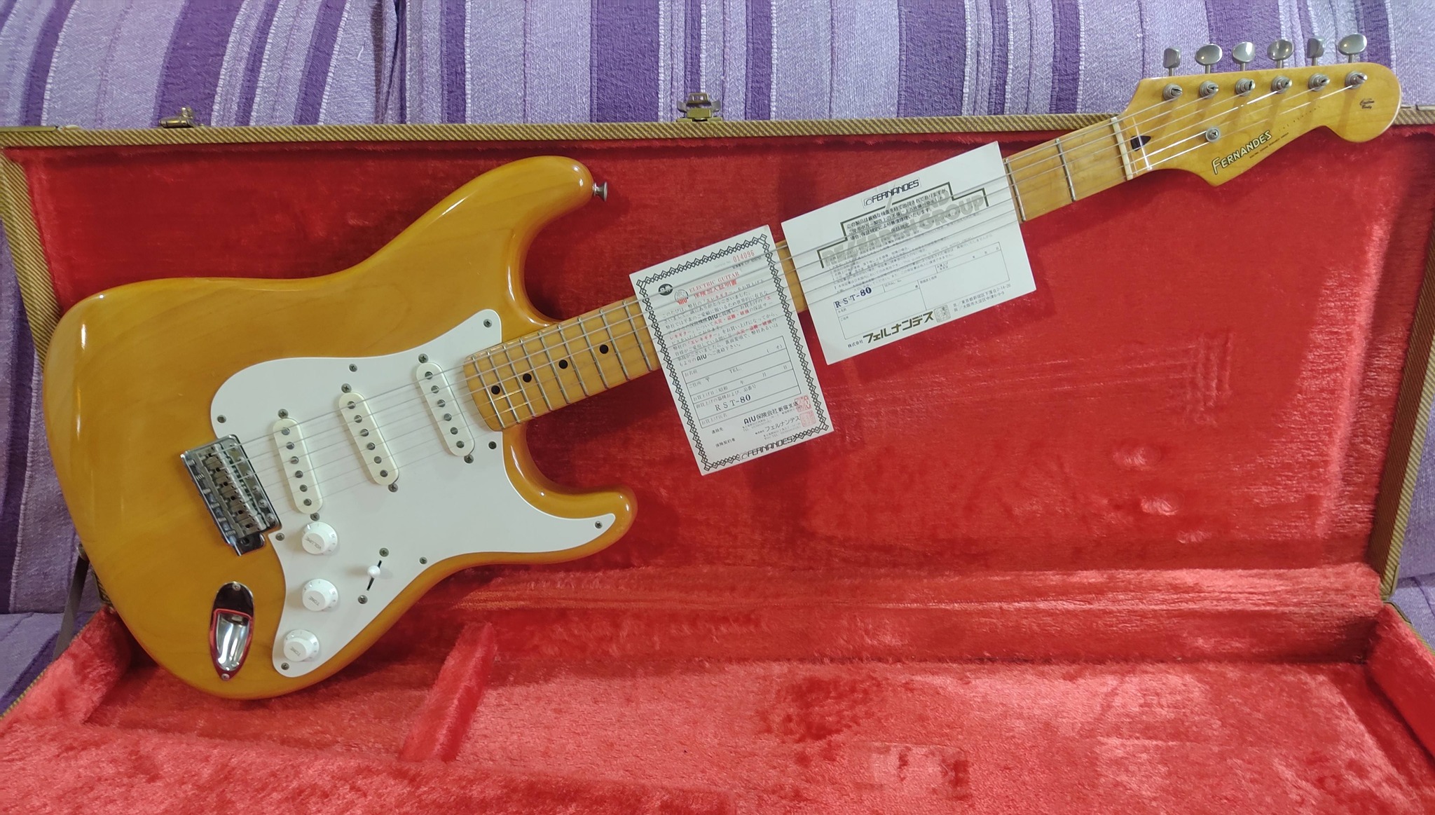 FERNANDES THE REVIVAL RST 54 現状 Fernandes 'The Revival' 1954 reissue guitar in natural finish