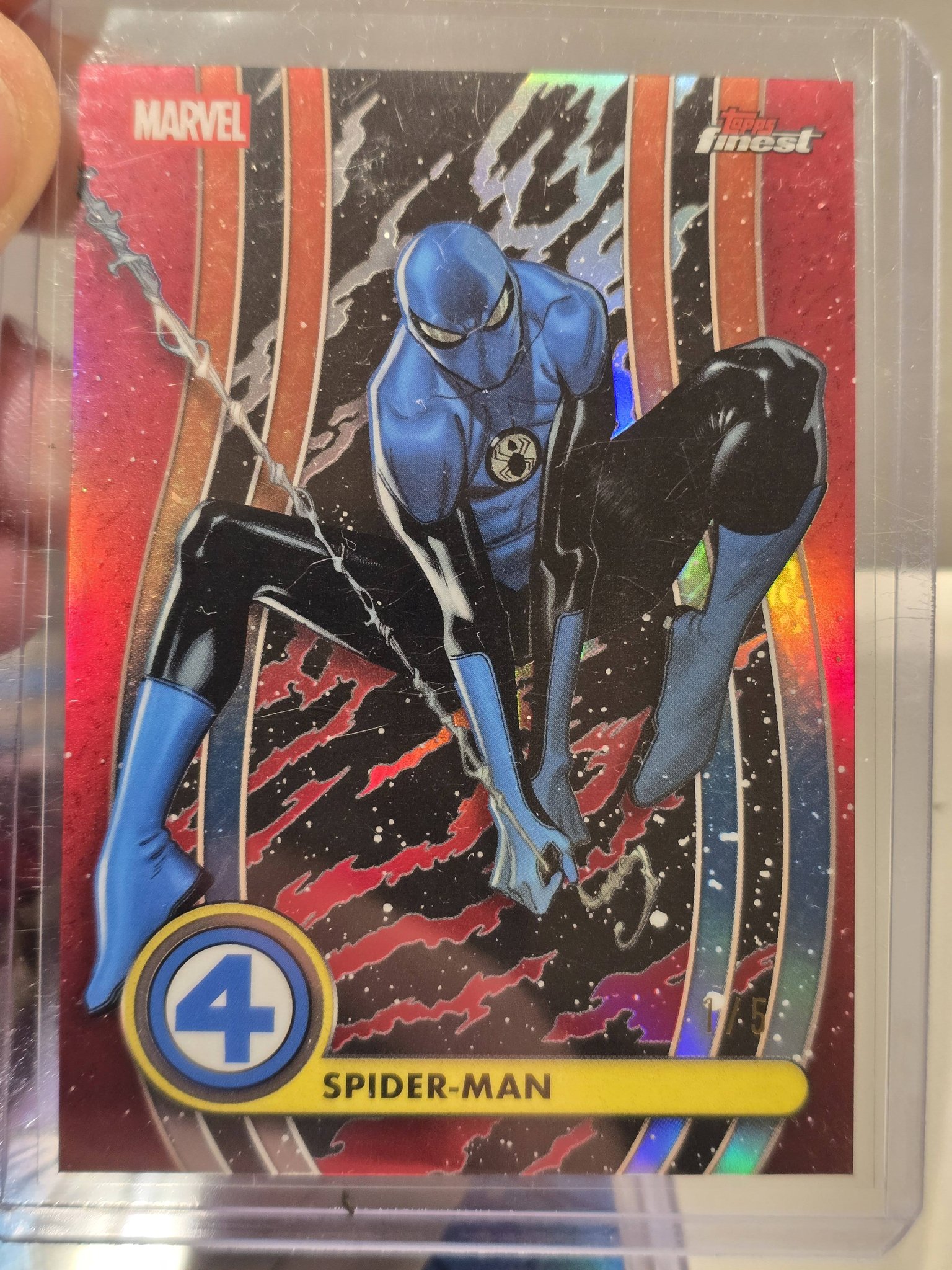 Marvel 65th anniversary box opening with Spider-Man card