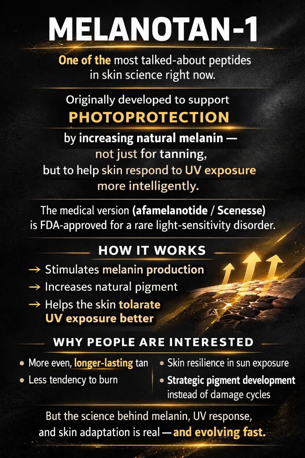 should i take melanotan 1 during summer Starting peptide cycle to maintain the color developed with MT 2. If you go to @natural.kaos I just posted a reel and if you comment “TAN” on it you will get sent the MT2 video, the Melanotan 1 (MT1) Therapy: Realistic