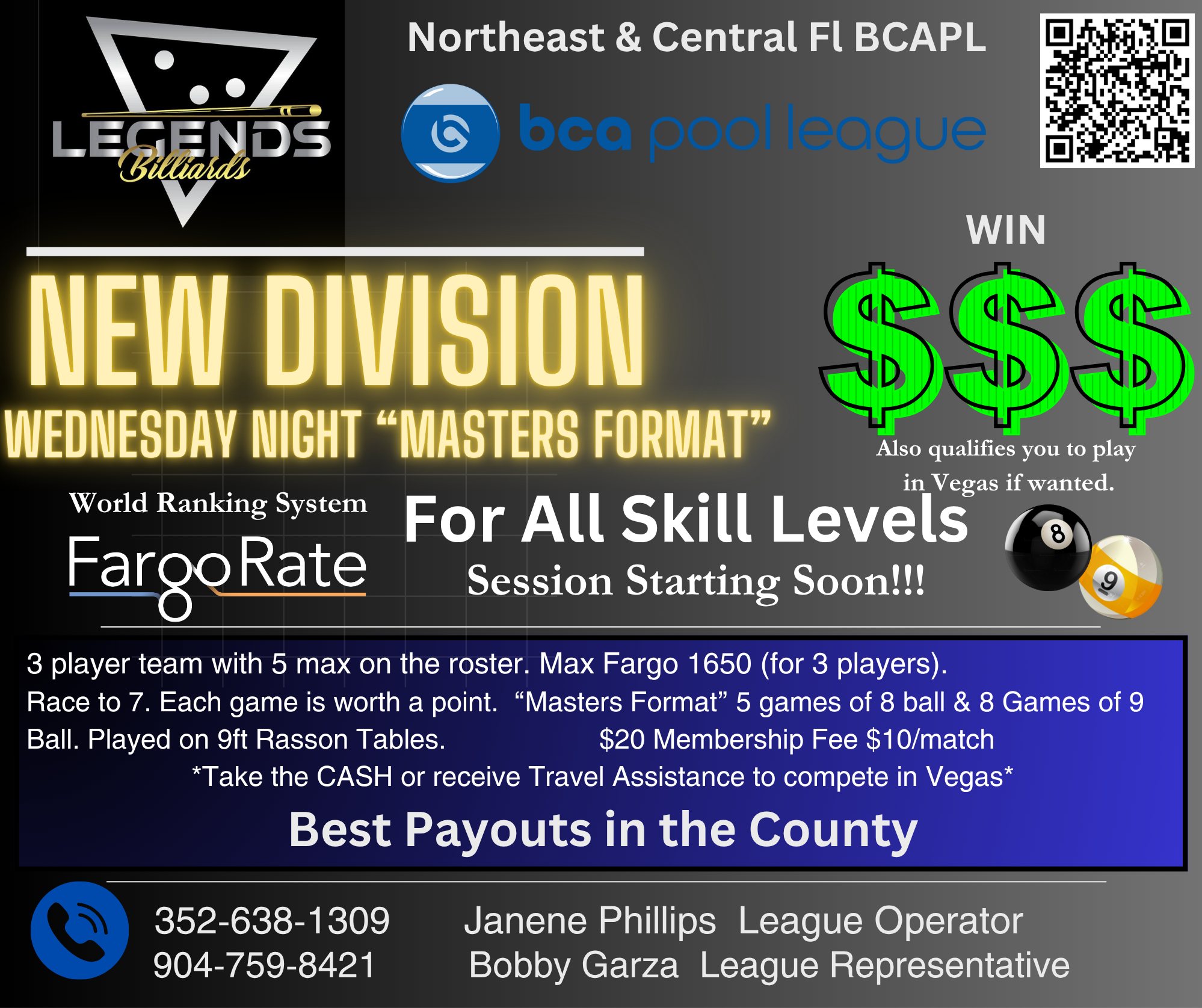 Bobby - New flyer for the new division starting soon! CASH MONEY NE ...