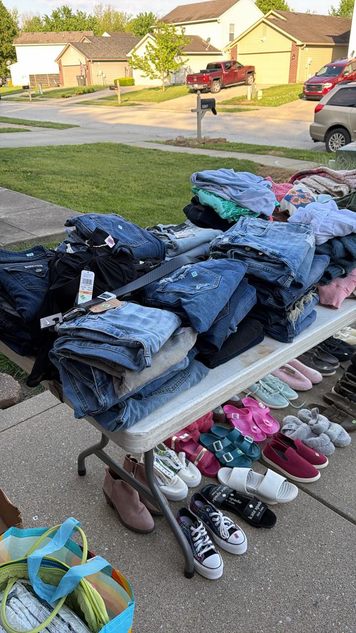 Garage sale Indianapolis, IN Decatur Township with brand clothing