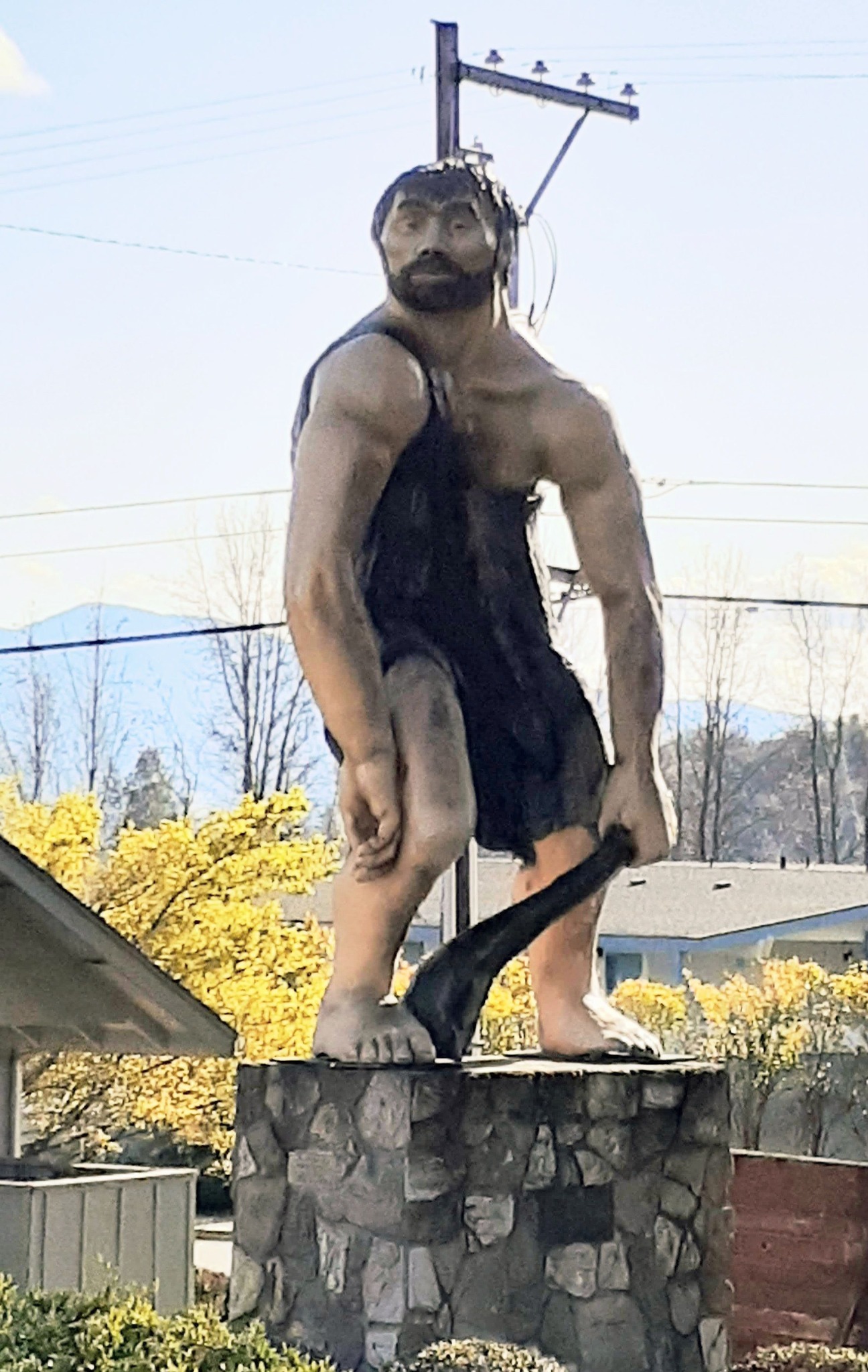 The Caveman's twin, Big Mo, found his new home at Taprock and