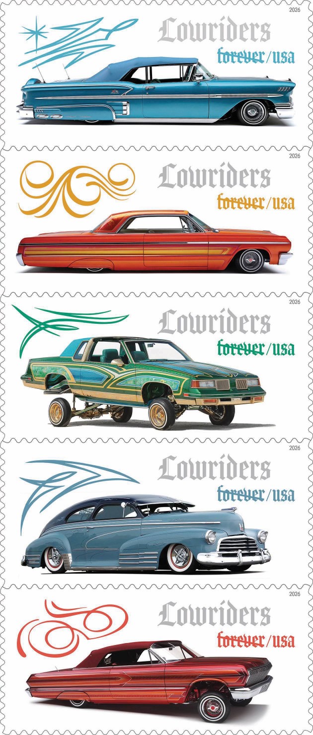 Today, USPS unveils the Lowriders Forever® stamps, celebrating a