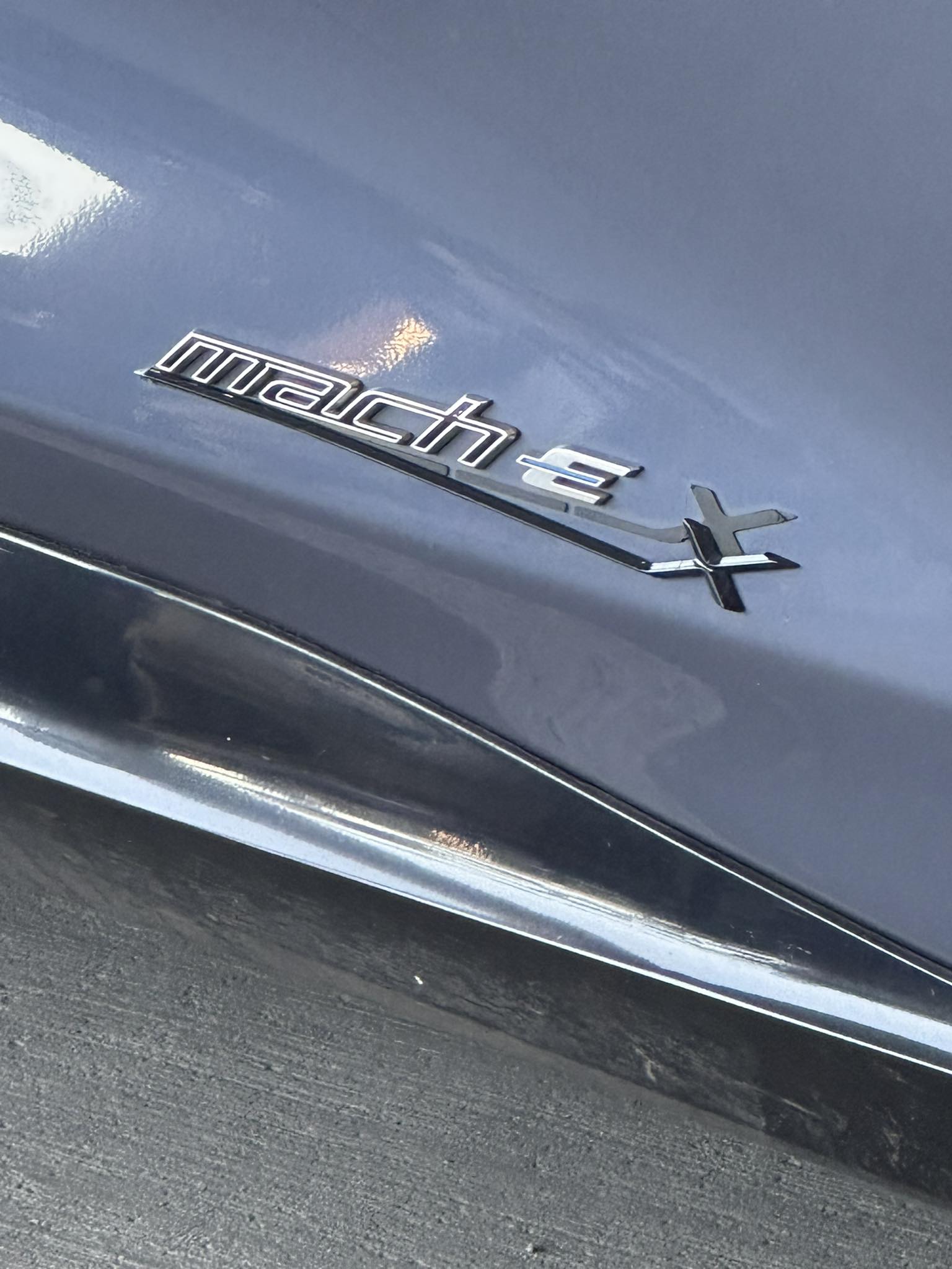2025 Mustang Mach-E missing side 'X' emblem