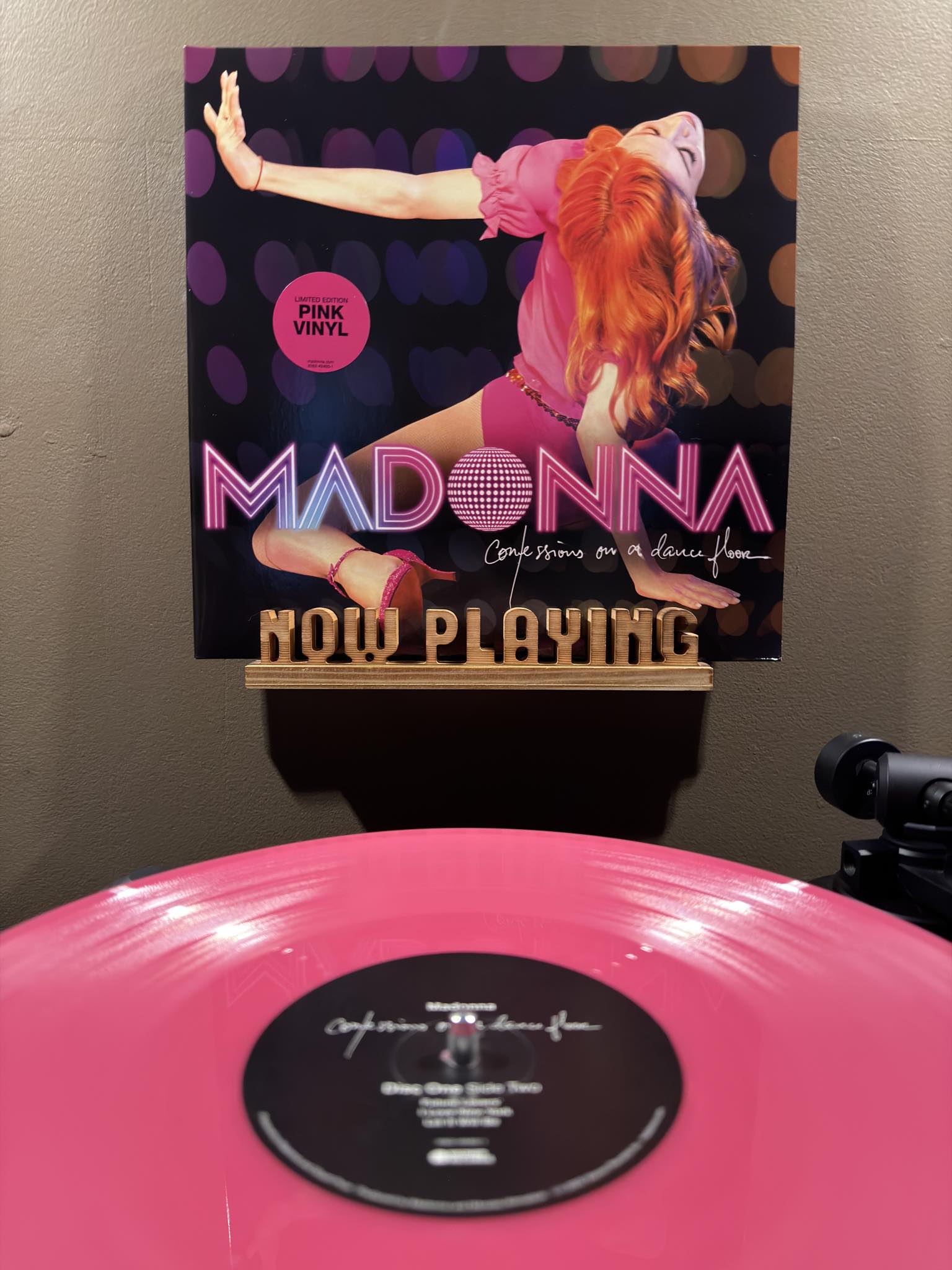 Madonna's Confessions Tour live album on pink/purple splatter vinyl