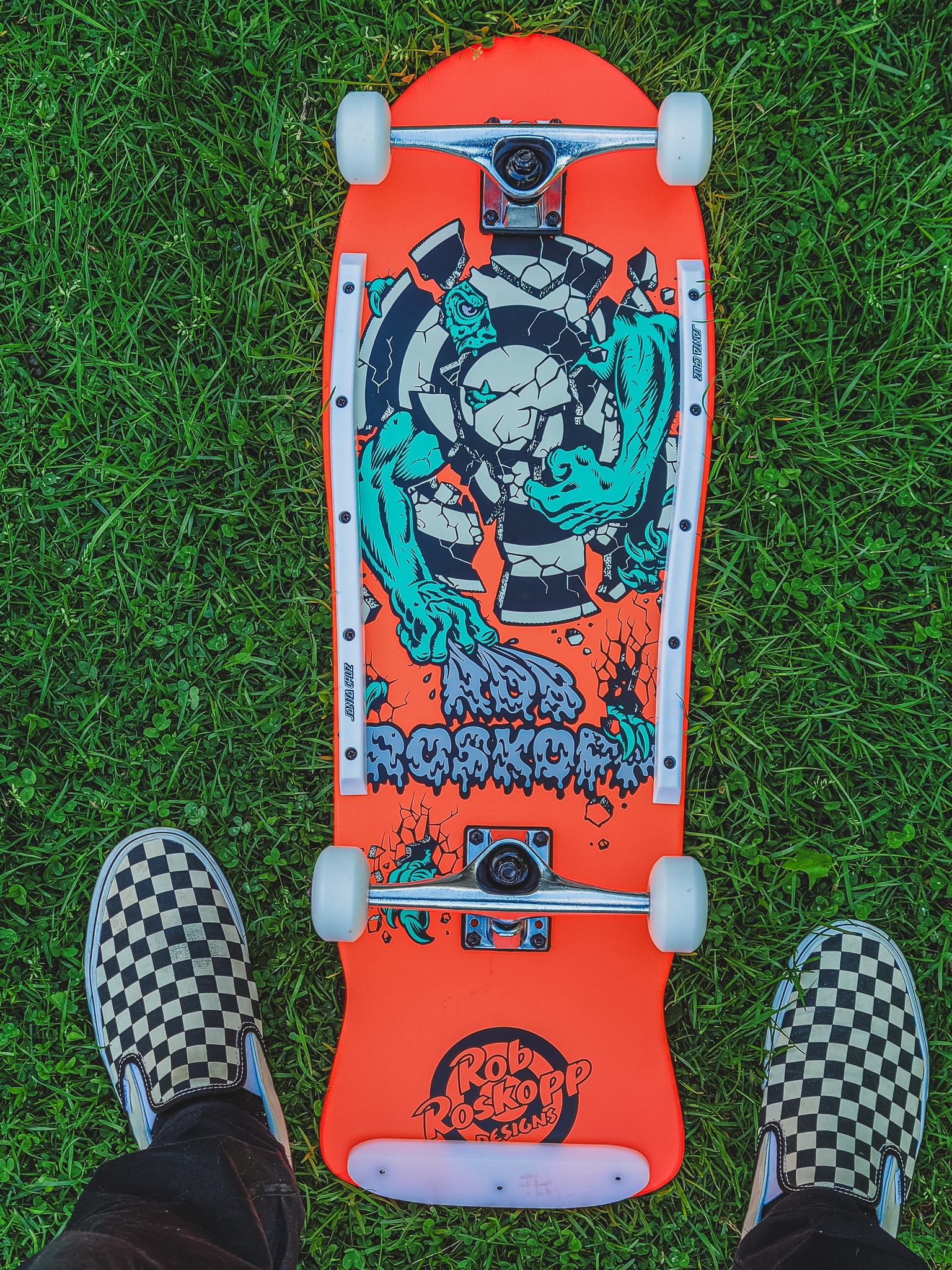 Reissue of Powell Peralta Tail Bone Skateboard with Manual Grip