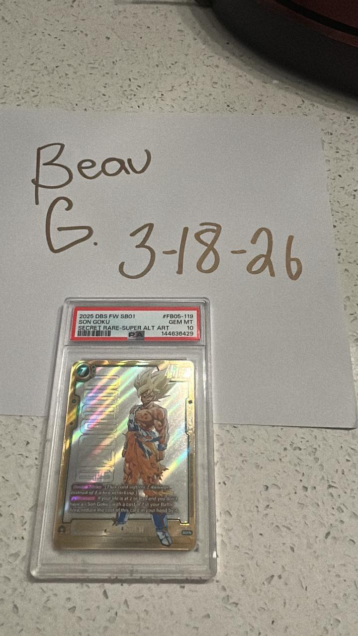 2025 DBS FW SB01 Son Goku ultra alternate art card for sale