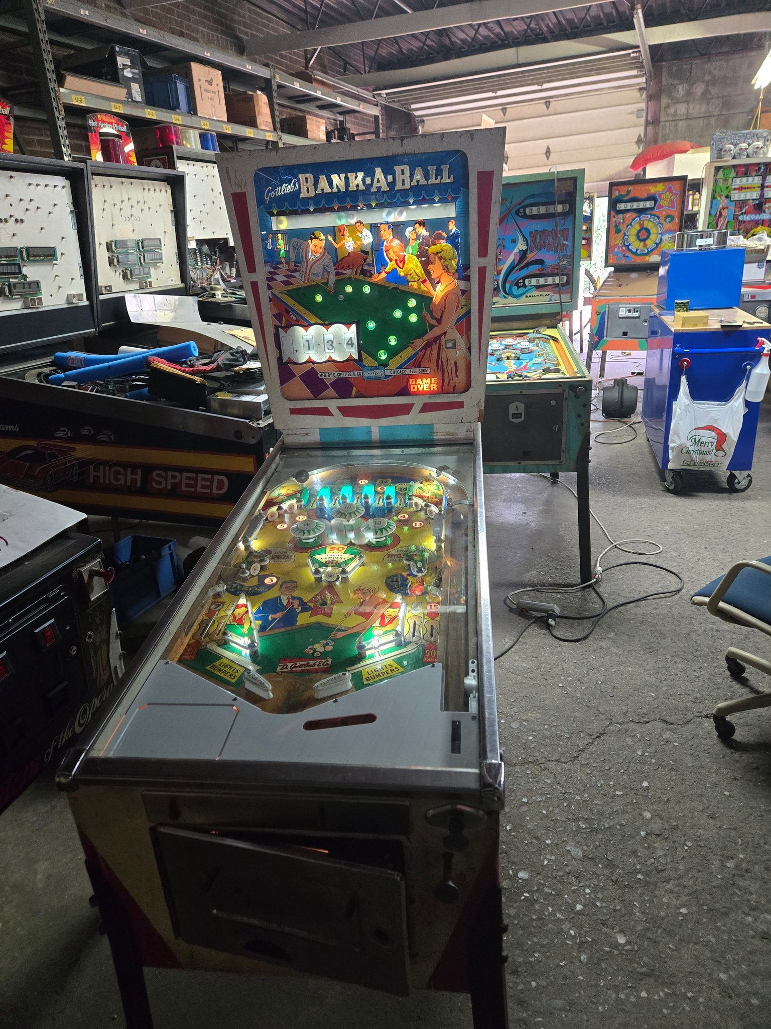 1962 Gottlieb Rack-a-Ball electromechanical pinball machine