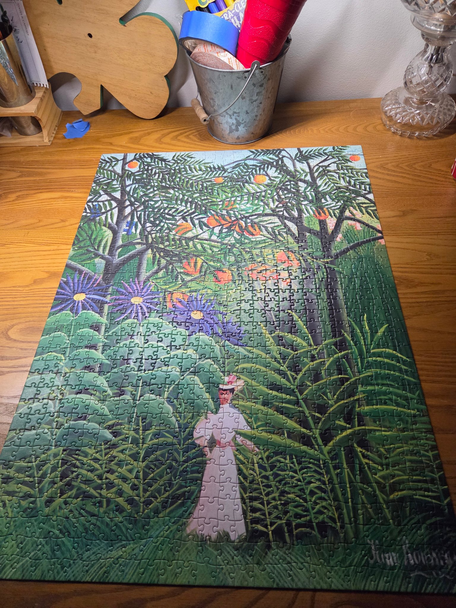 Jigsaw Puzzle Lovers | She's done!!!! Woman walking in an exotic forest ...