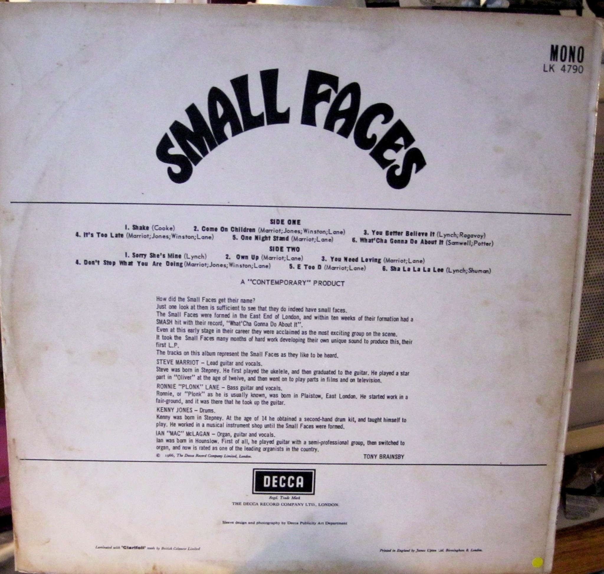 Small Faces. Decca Singles 1965–1967 Strictly limited hard-shell 
