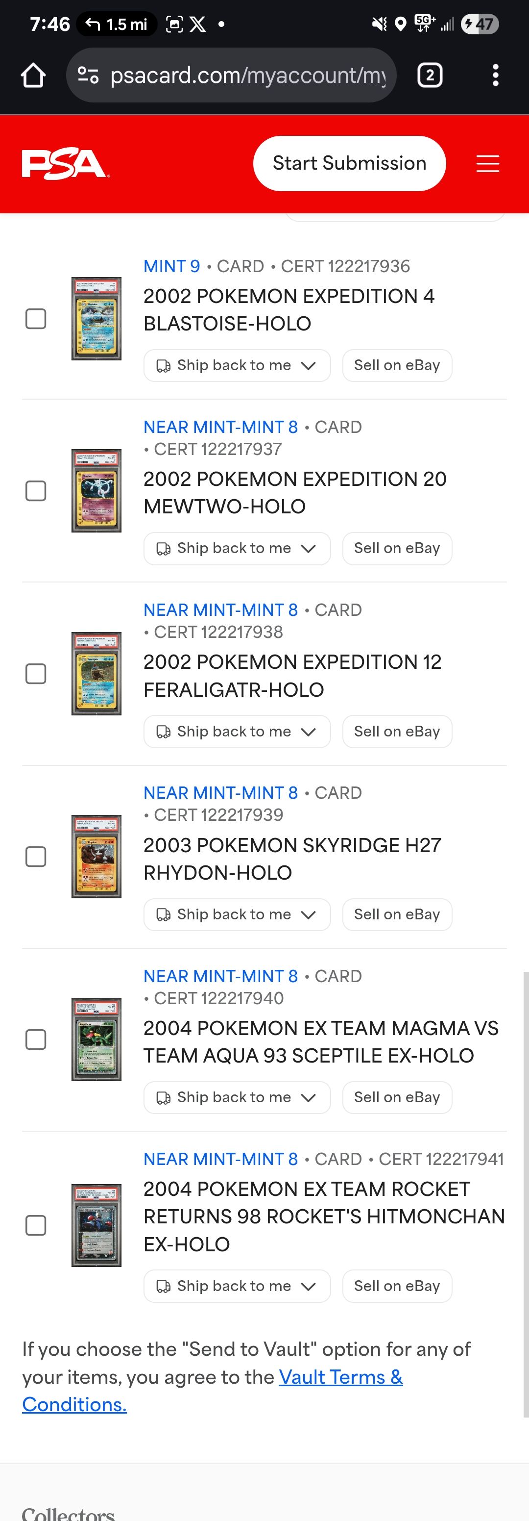 worst psa graded cards Grading Card Fee  The SportsRoom My Grading Experience  PSA