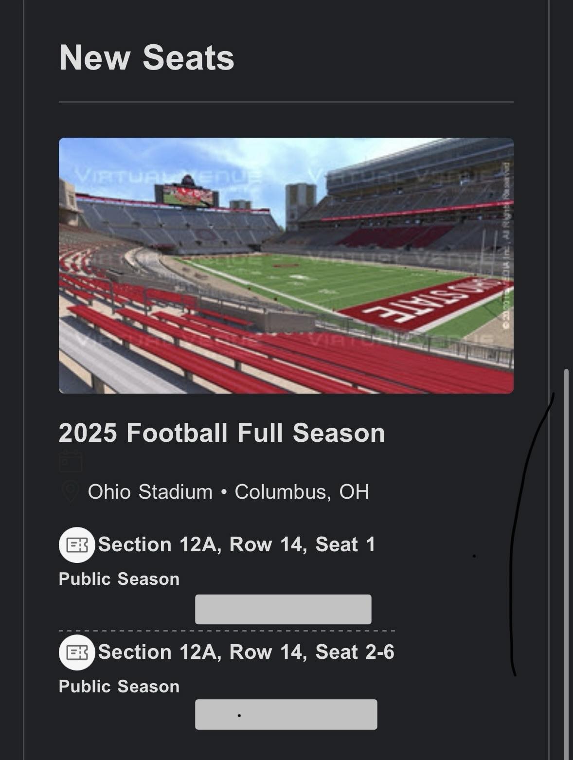 Ohio Stadium Seating Chart With Rows and Seat Numbers