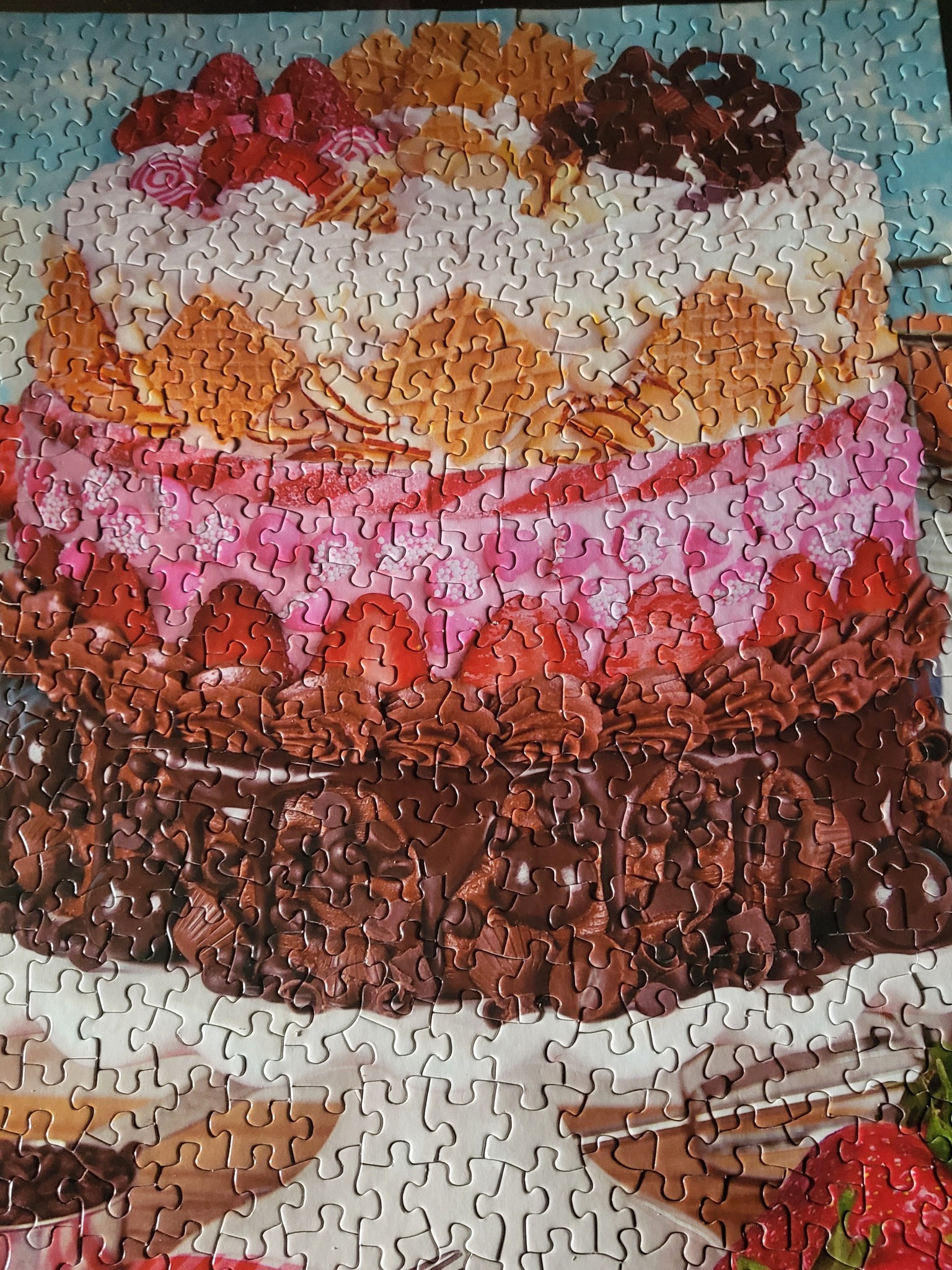 Galison Cakes Puzzle — 500-Piece Jigsaw With Gold Foil Accents, Fun For Families
