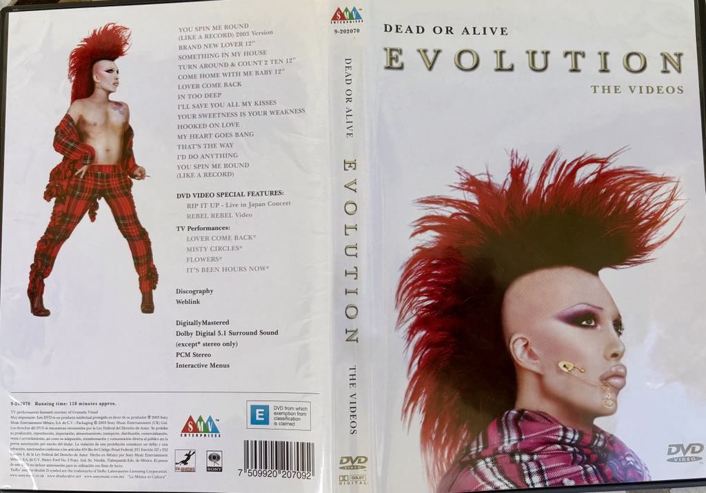 Dead or Alive's music videos and Evolution DVD