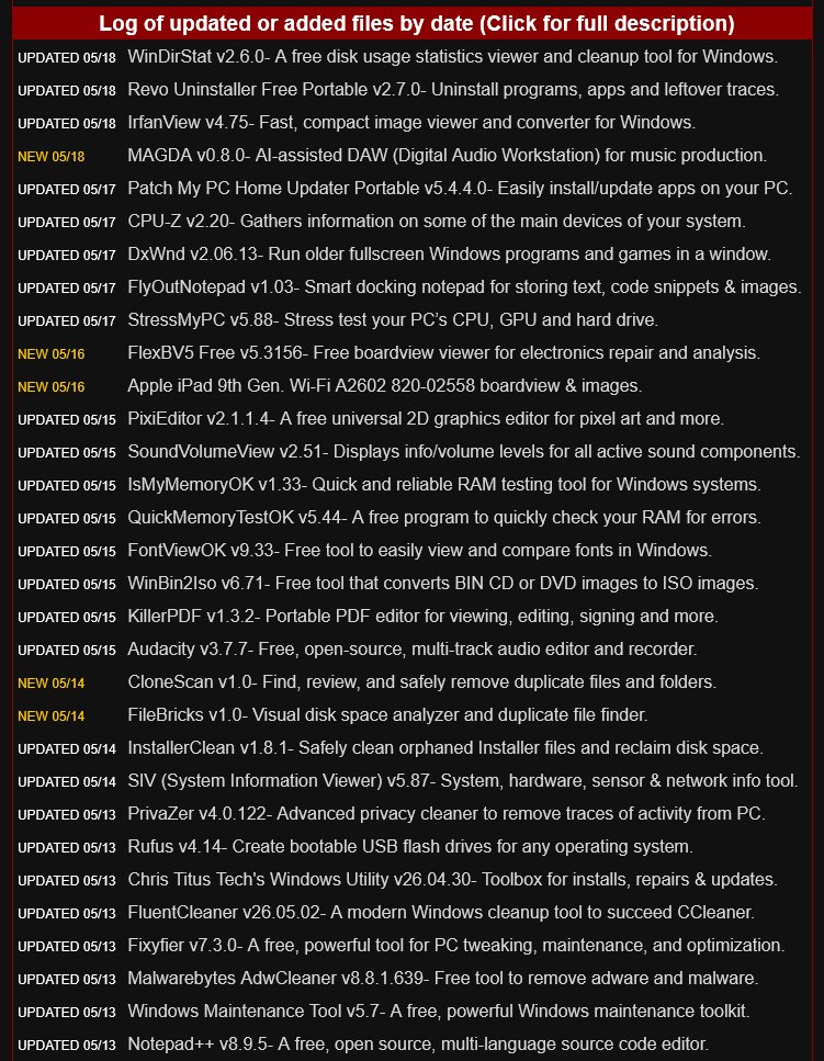 OlderGeeks.com updates and new software additions