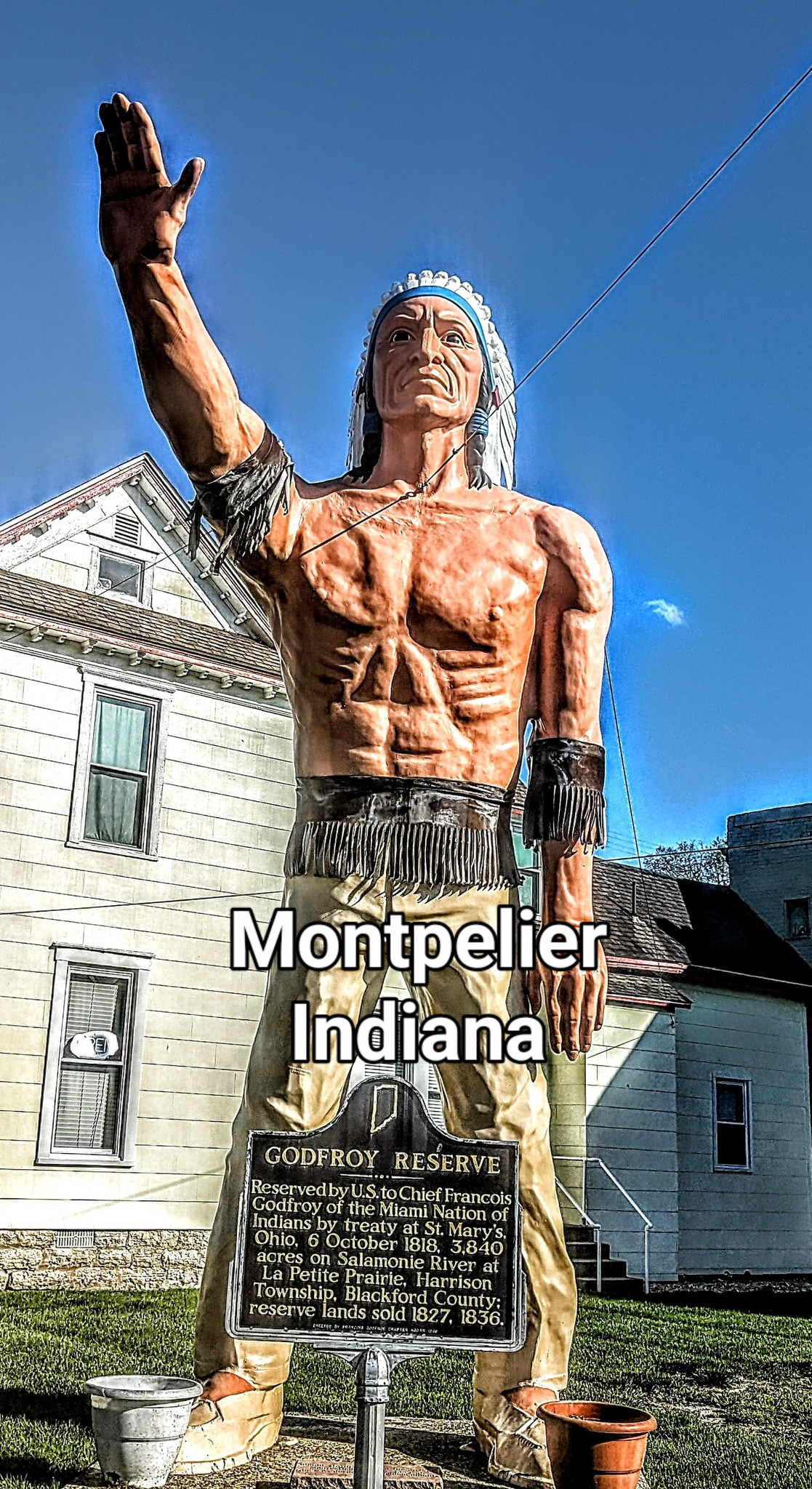 Montpelier Indiana's Indian Chief roadside attraction