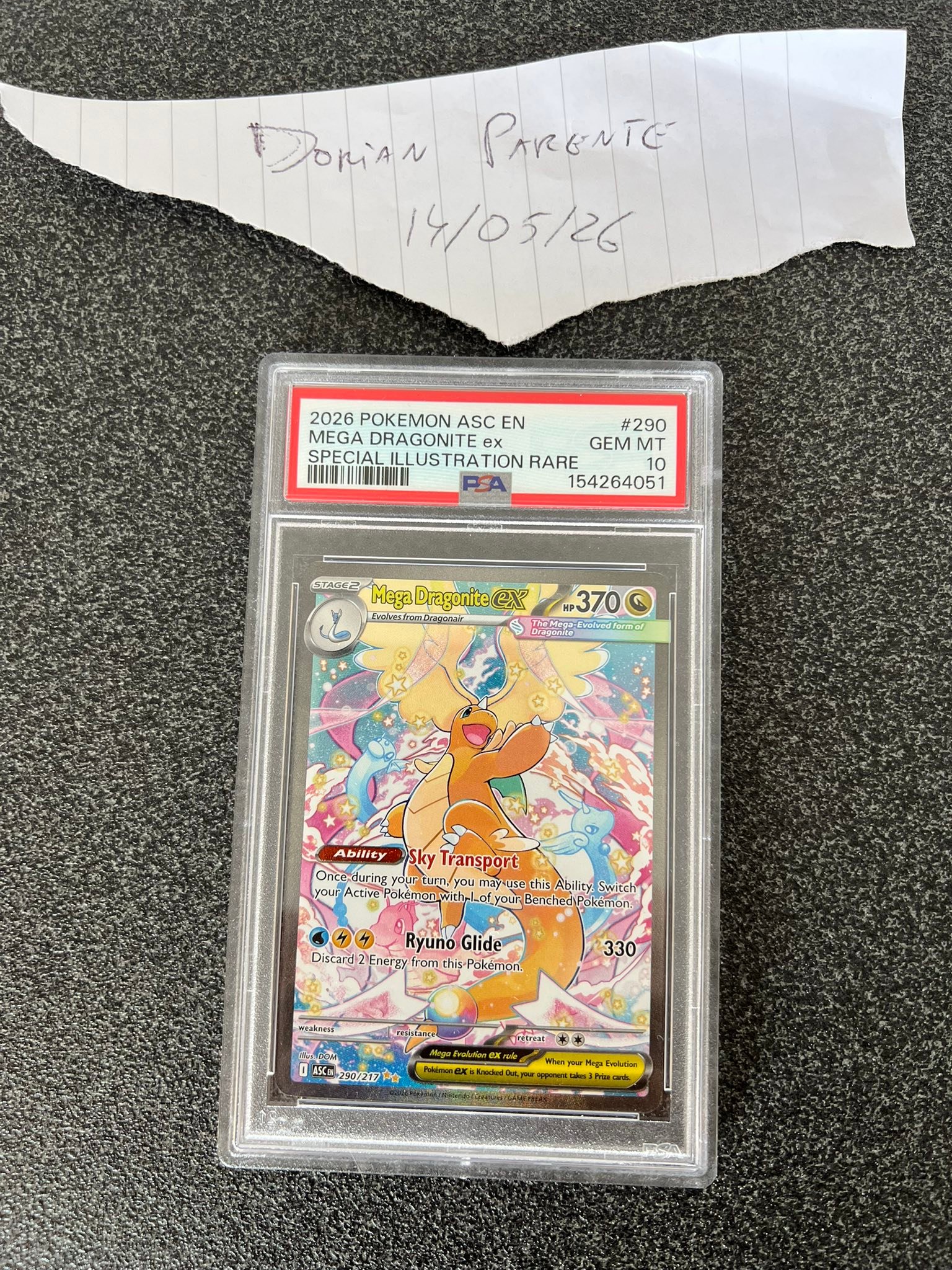 Mega Dragonite ex SIR PSA10