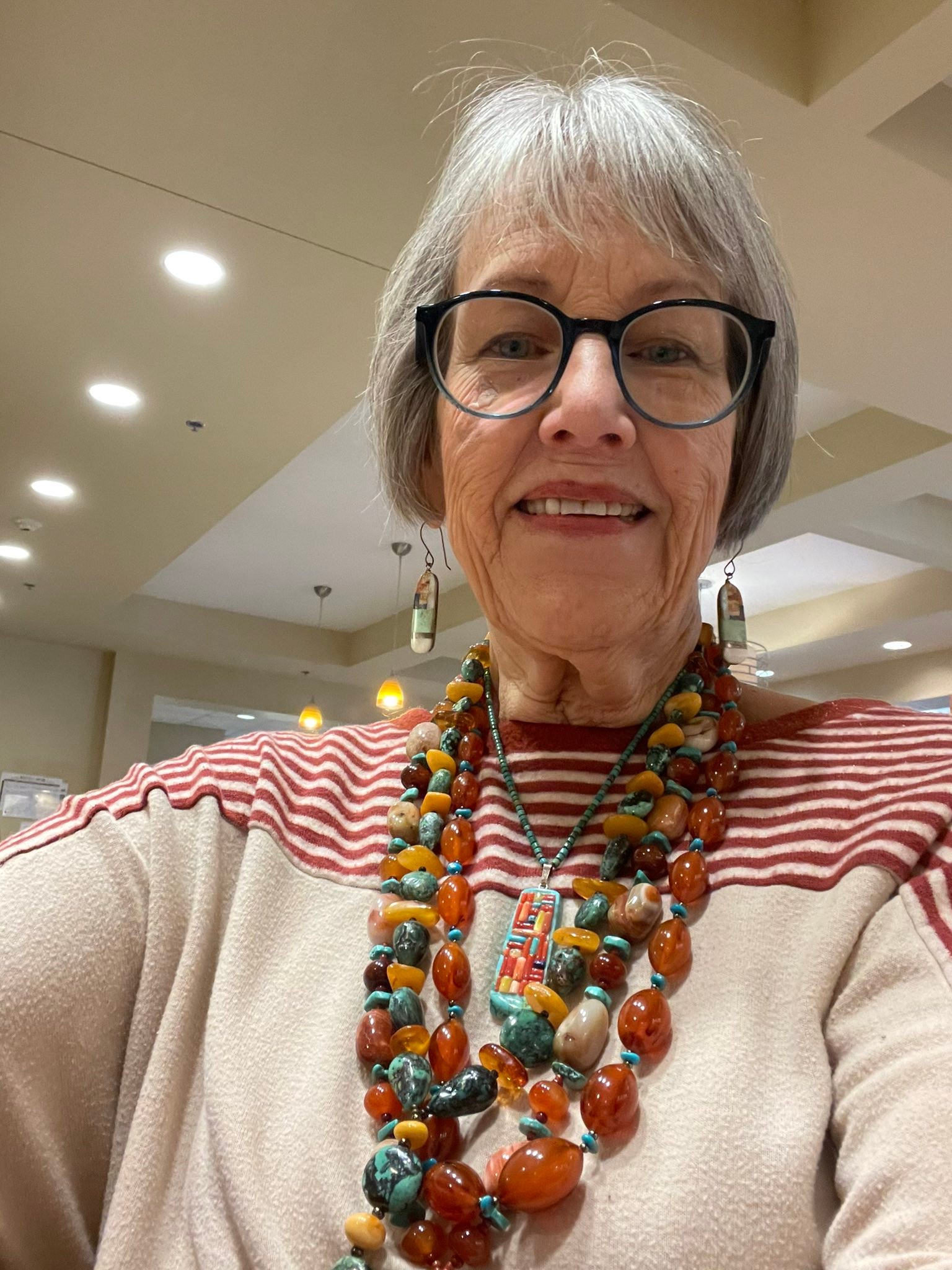 Traditional pueblo jewelry and beads collection