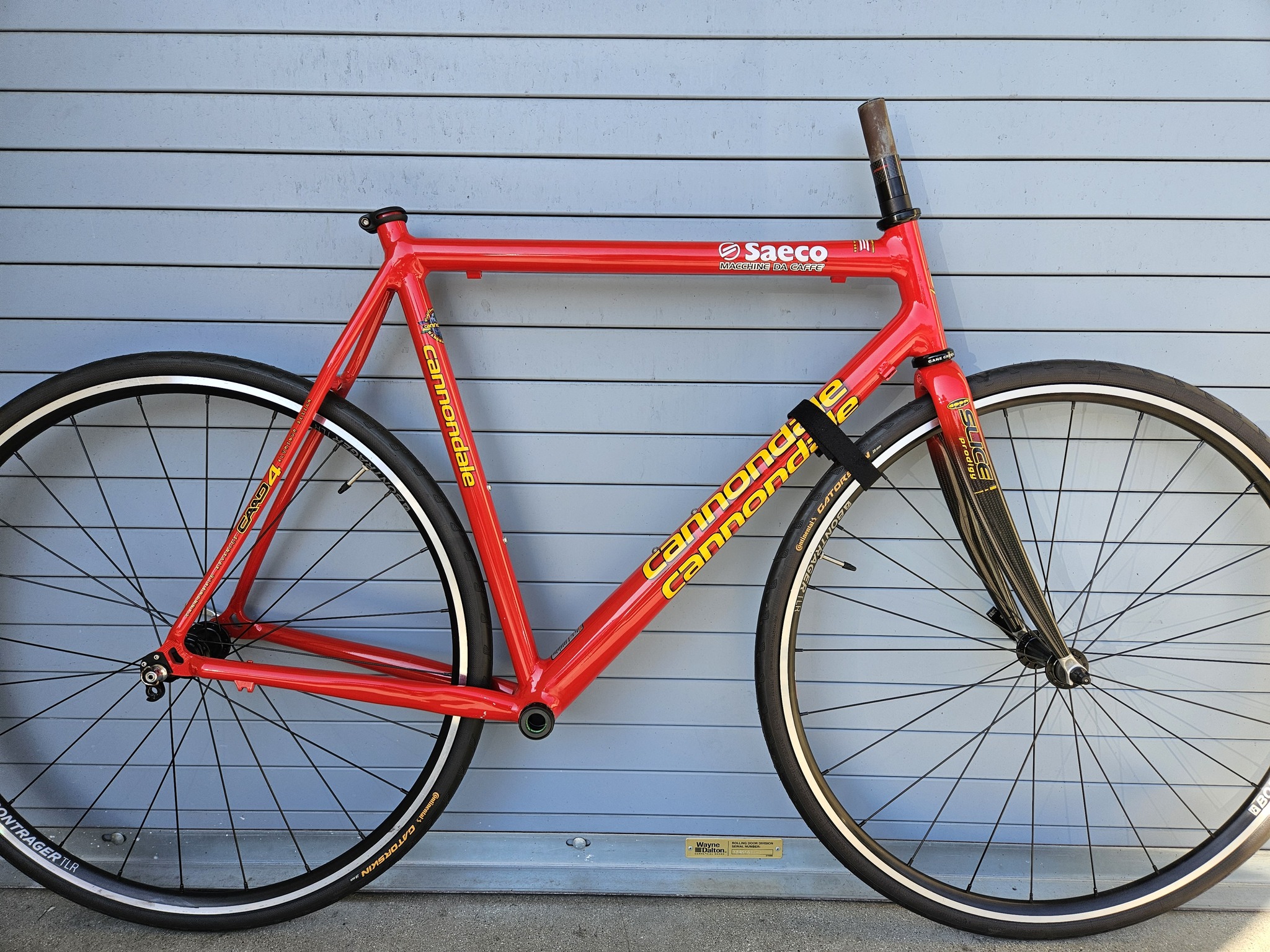 Vintage year 2000 Cannondale CAAD4 Team Saeco 56cm aluminum frame 