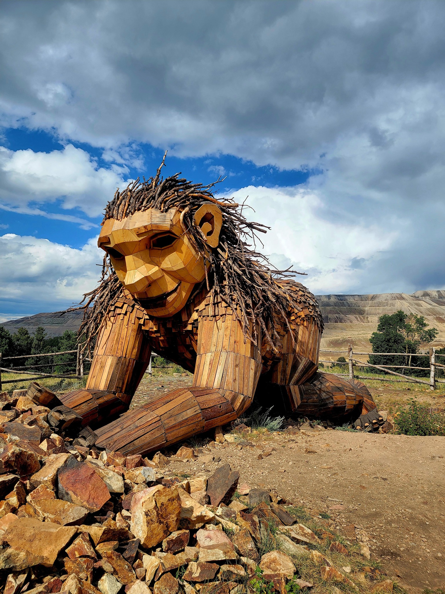Rita the rock planter in Colorado