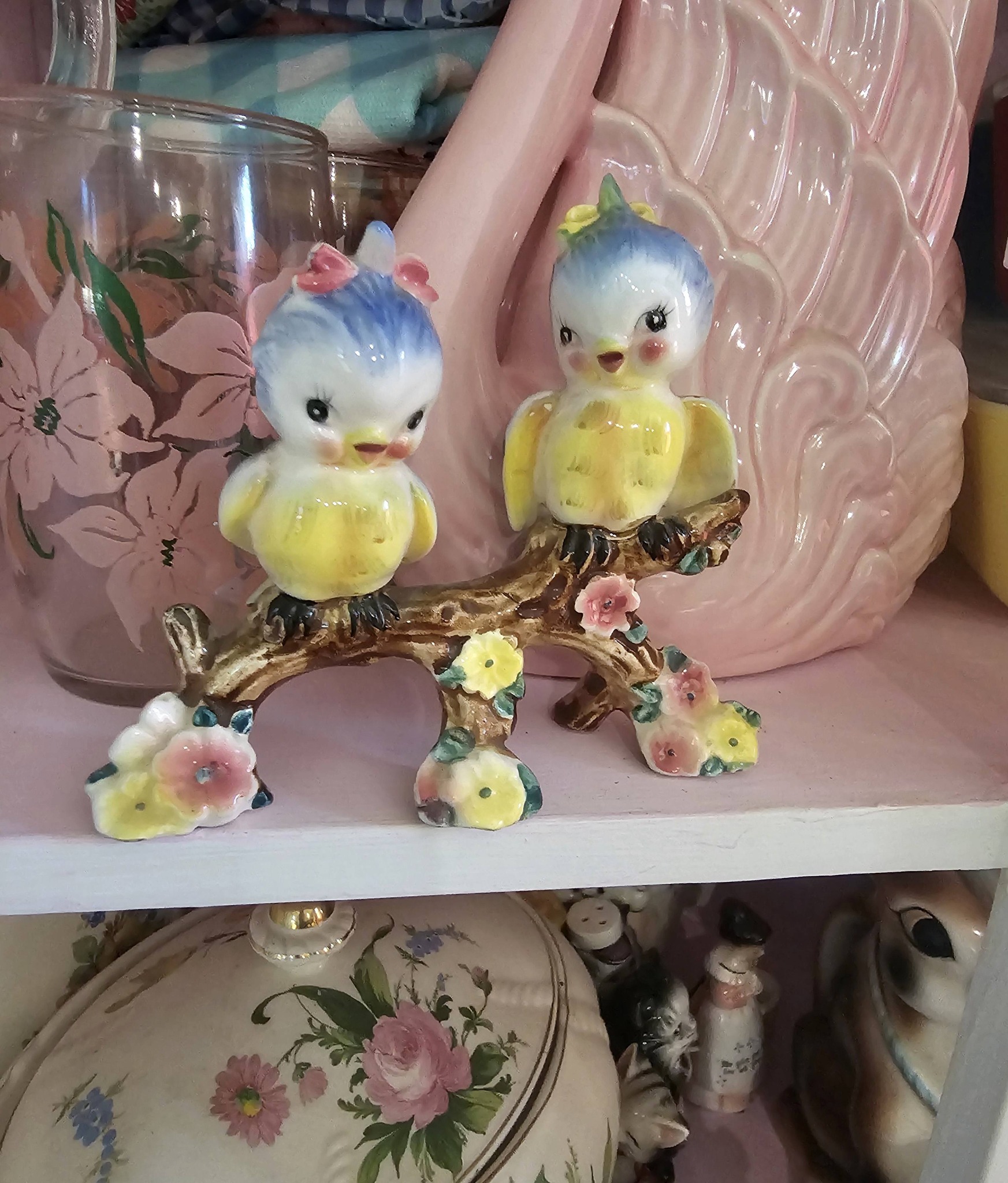 Vintage Japanese bluebird figurine for sale