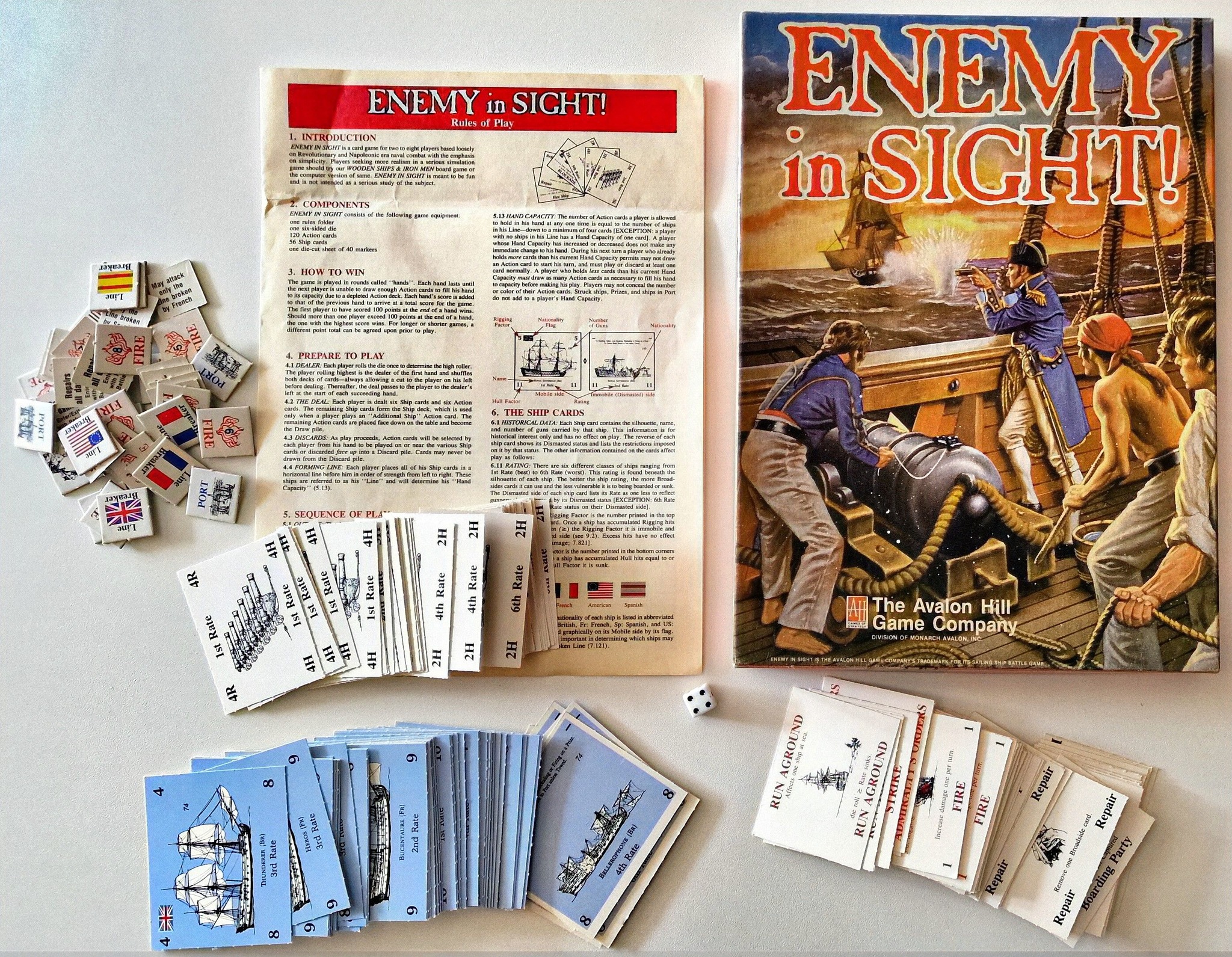 ENEMY IN SIGHT A Avalon Hill Game ENEMY in SIGHT! ENEMY AT ThAvir 